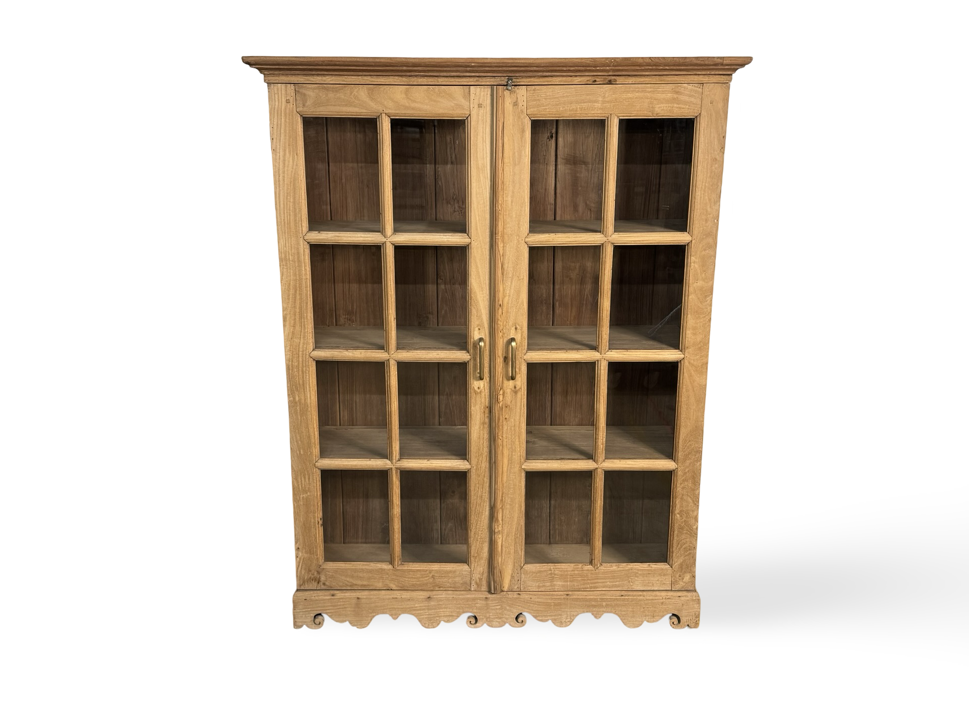 Glas kast 2 deurs naturel uniek Glas kast 2 deur naturel uniek