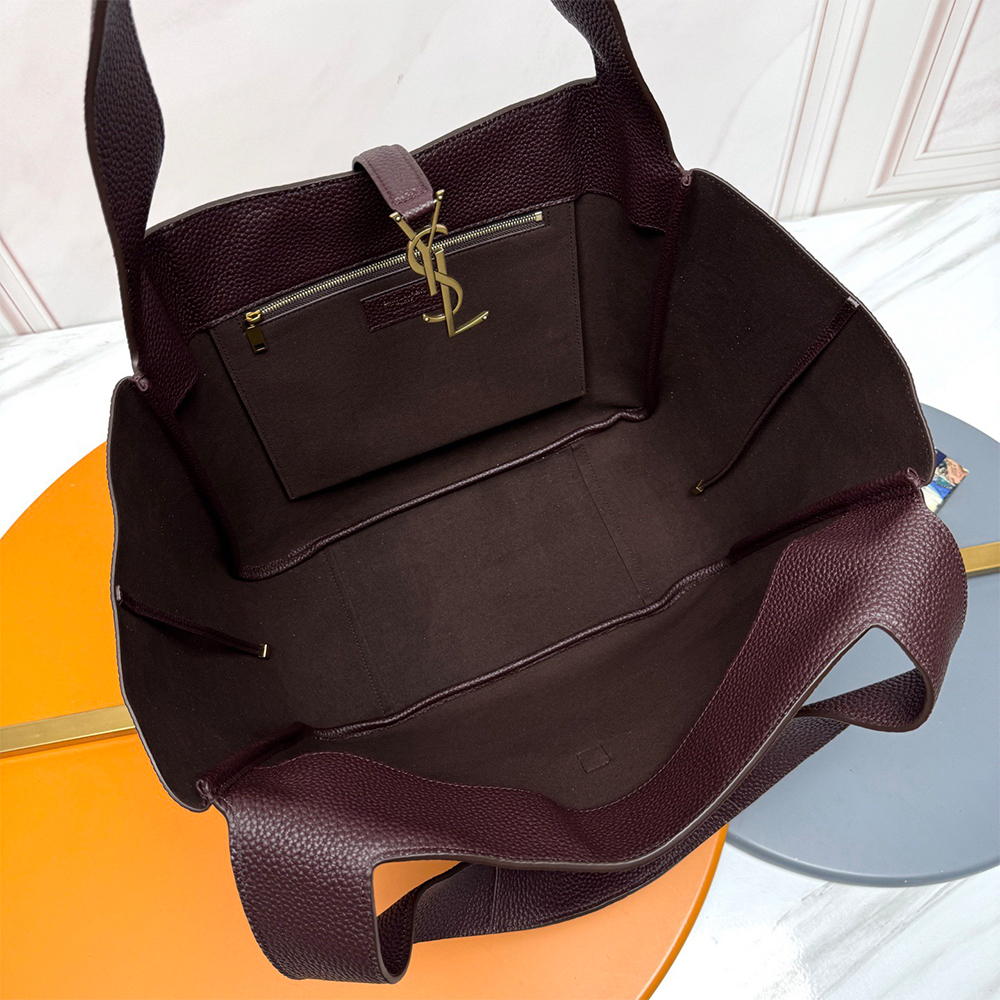 YSL LE 5 A 7 BEA IN GRAINED LEATHER - Top Club