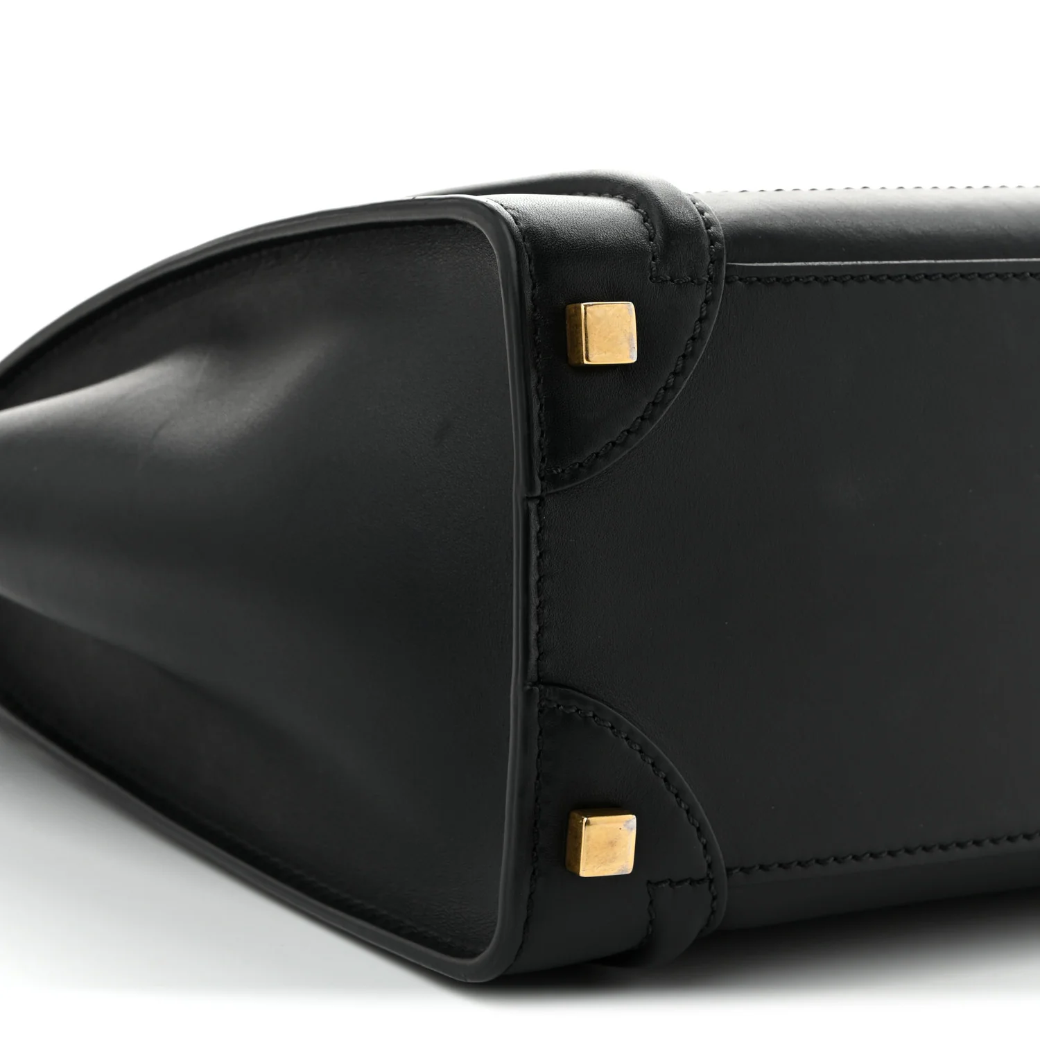 Smooth Calfskin Micro Luggage Black - Top Club