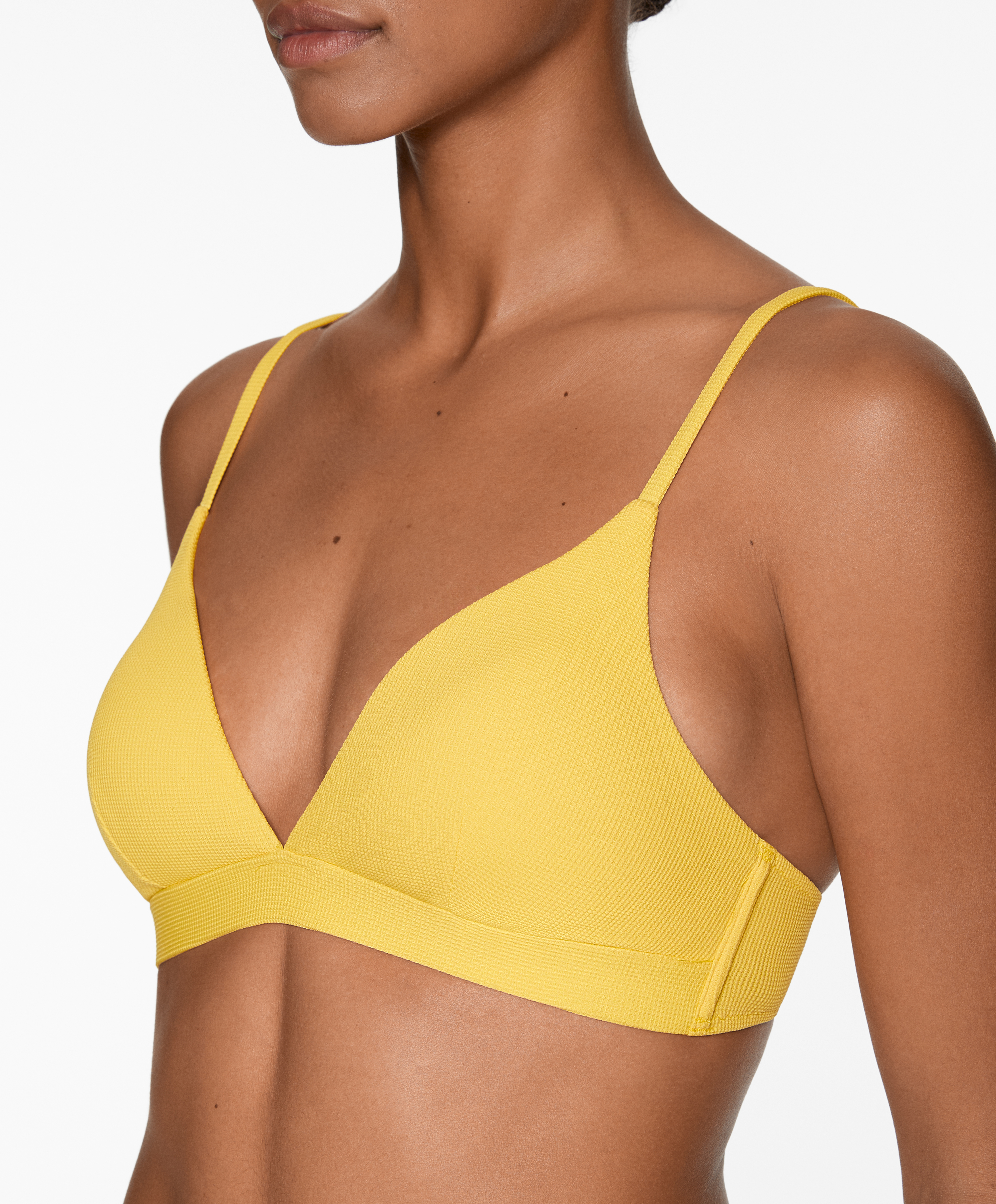 OYSHO Piqué triangle bikini top