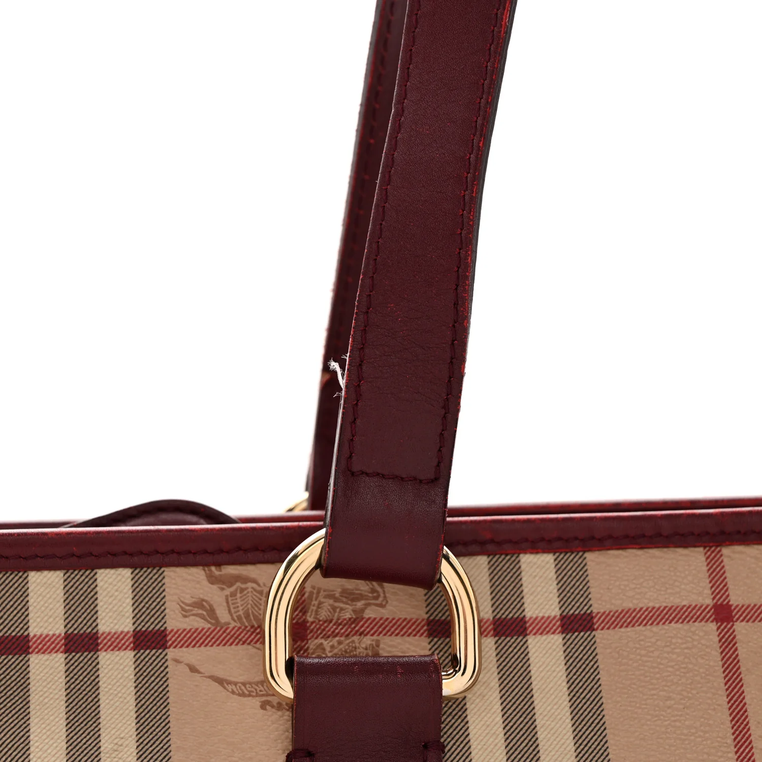 Haymarket Check Medium Regent Tote Red - Top Club