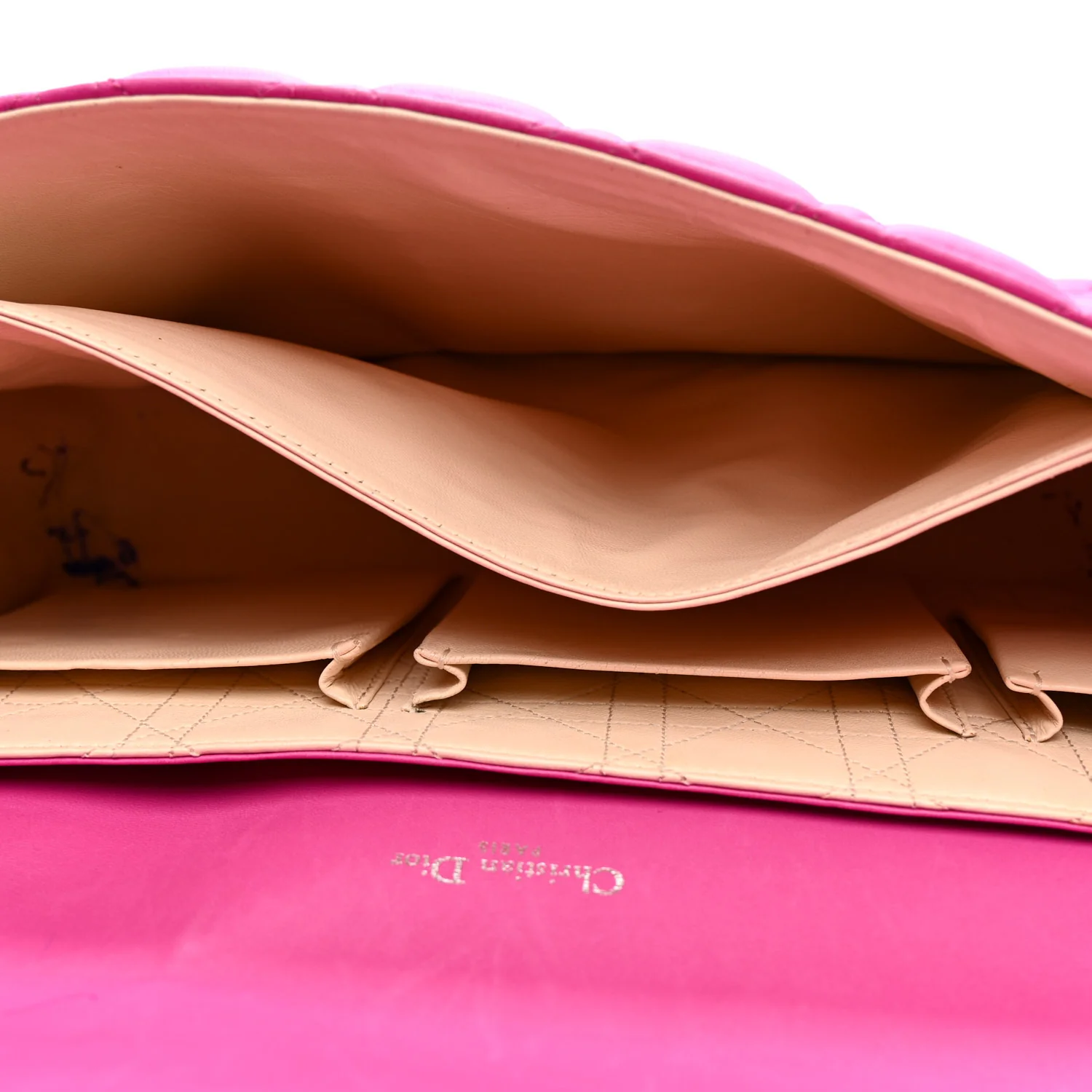Lambskin Cannage Large Miss Dior Flap Sorbet - Top Club