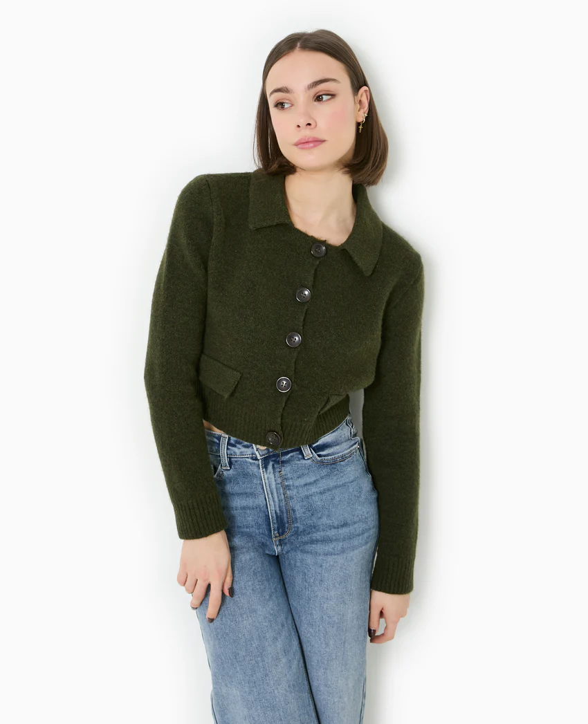 Pimkie Gilet court avec col