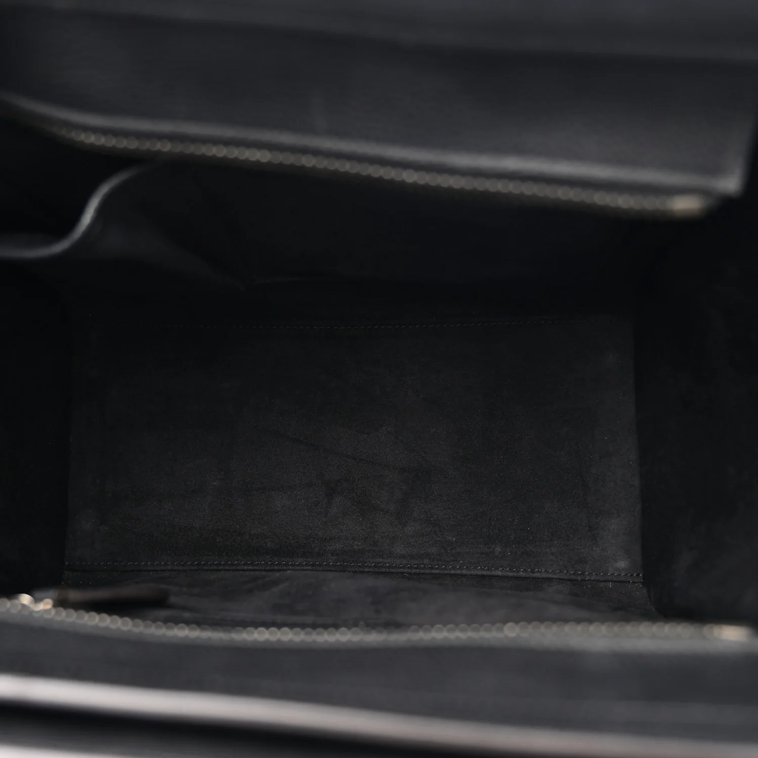 Drummed Calfskin Micro Luggage Black - Top Club