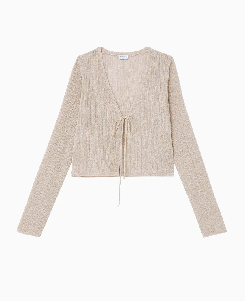 Pimkie Gilet court en maille lurex avec nouette