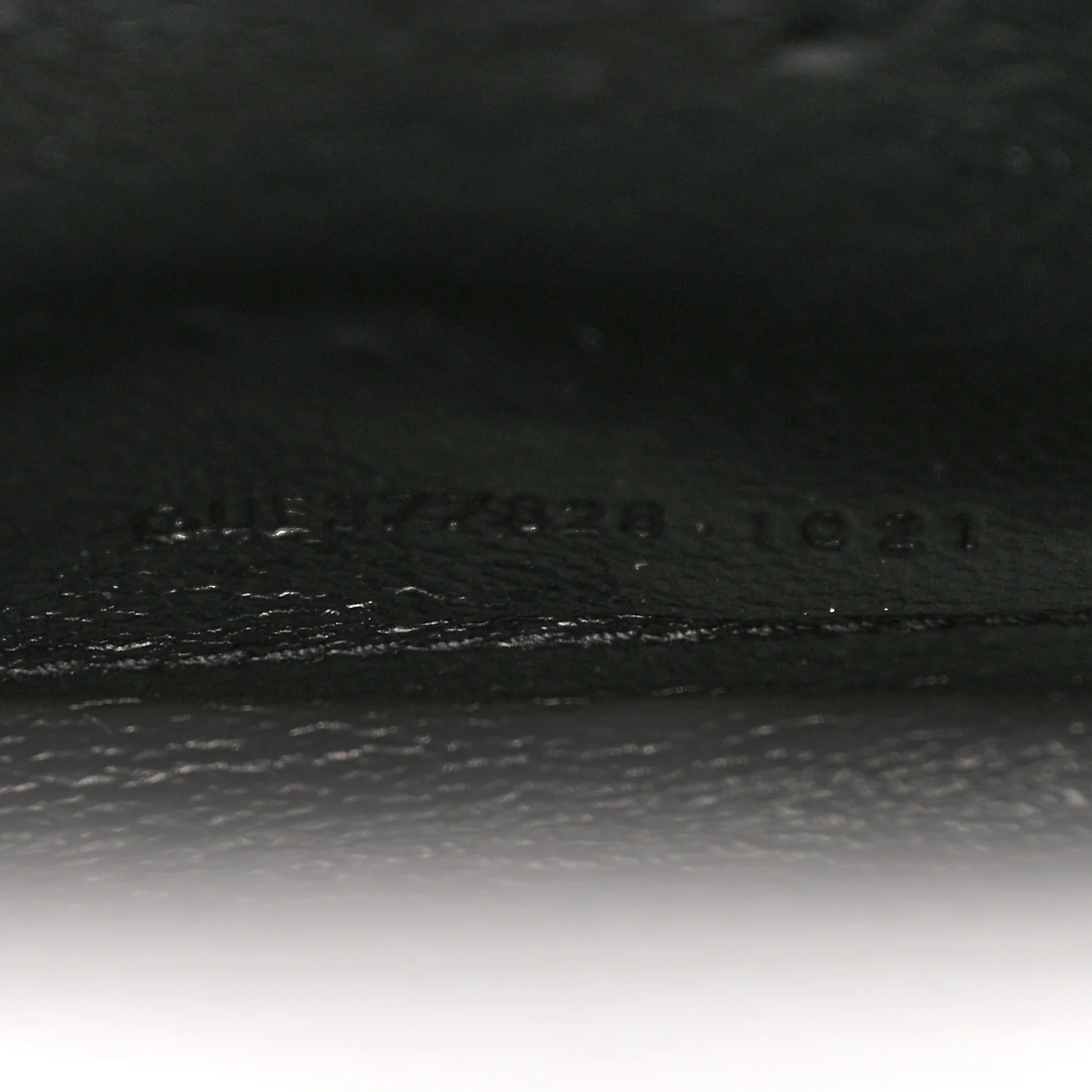 Grain De Poudre Matelasse Chevron Monogram Chain Wallet Black - Top Club