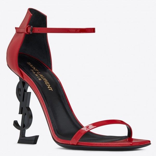 Saint Opyum 110mm Sandals Red Palent Leather - Top Club