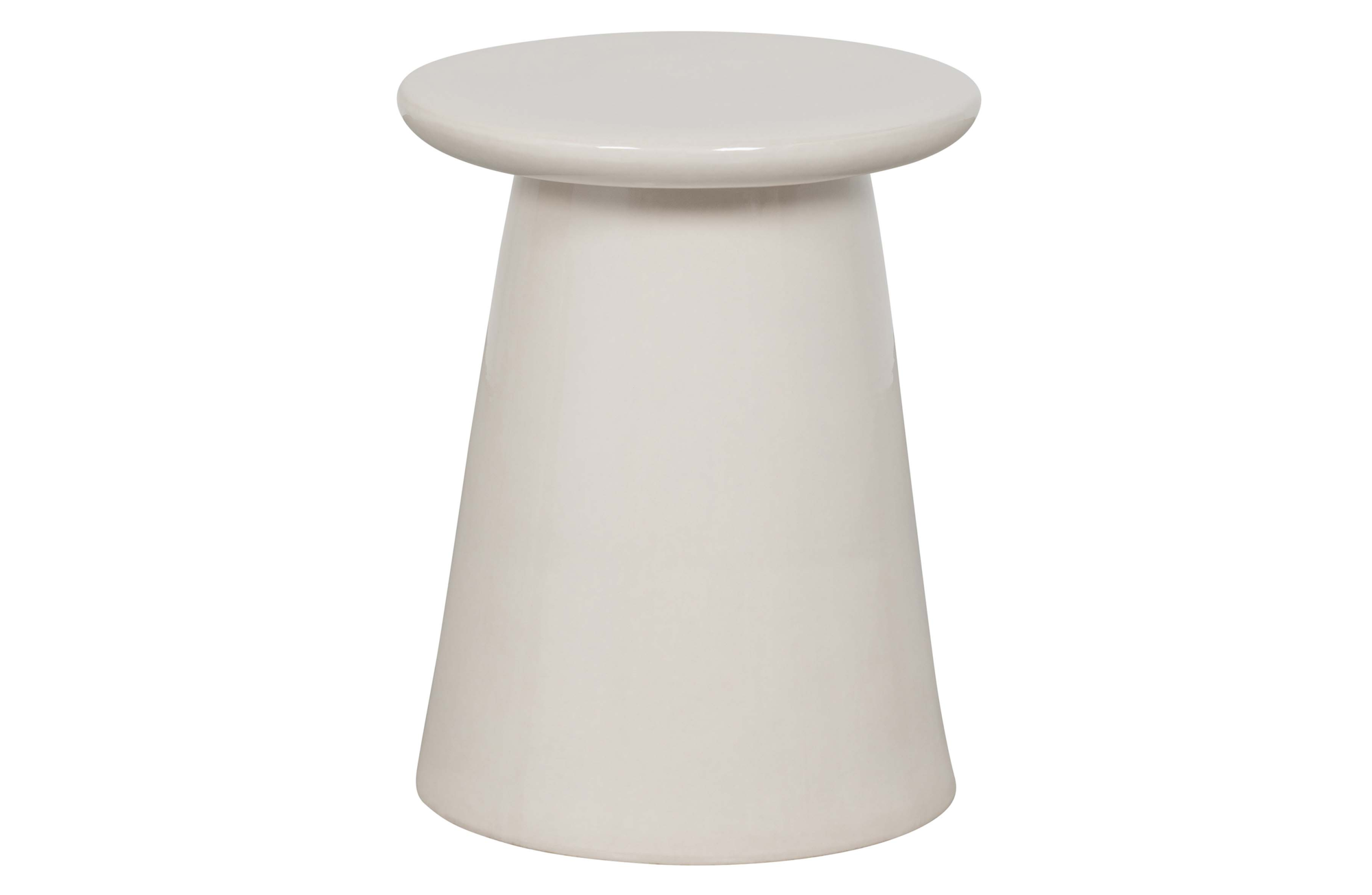 vtwonen Bijzettafel Button 45x35Ø cm Bijzettafel Button 45x35Ø cm - Wit