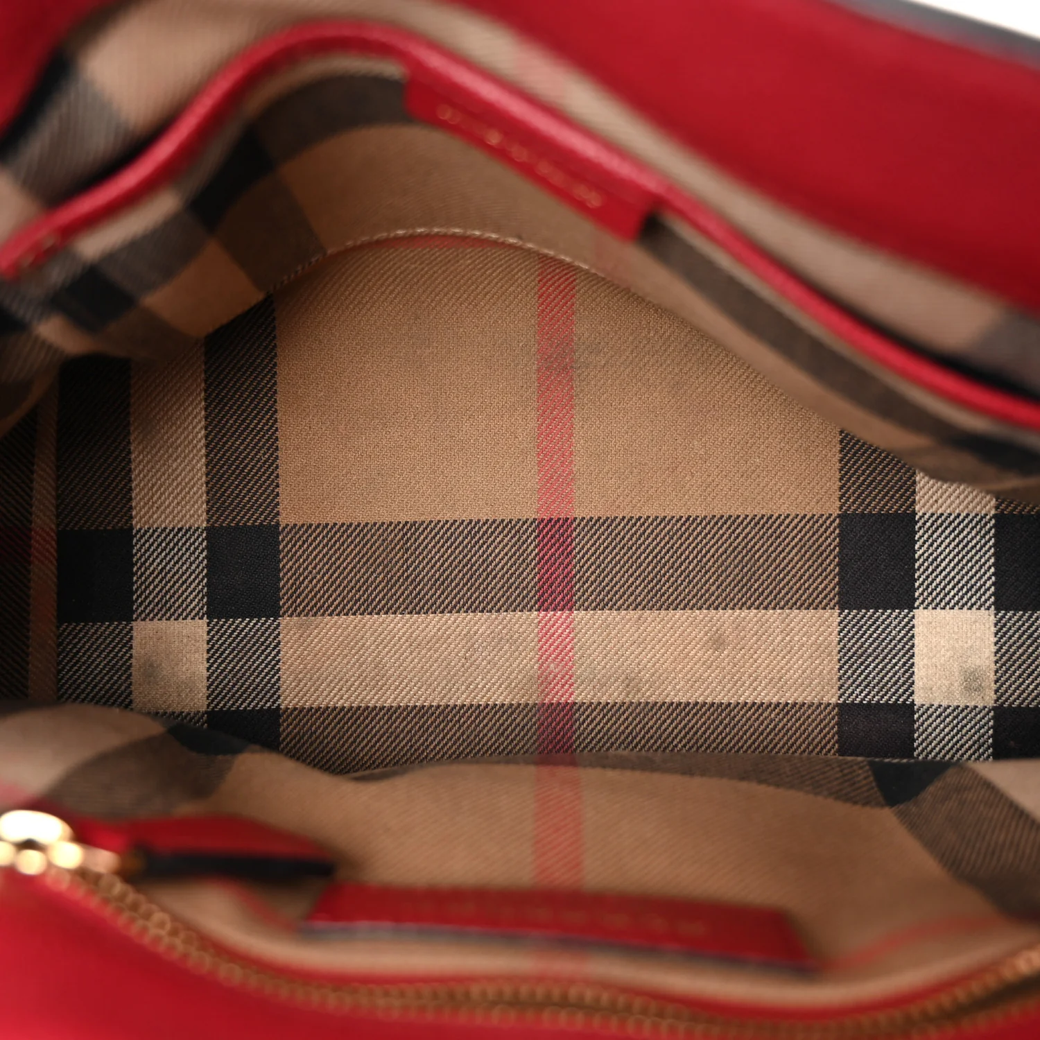 Soft Grain Calfskin Small Buckle Tote Parade Red - Top Club