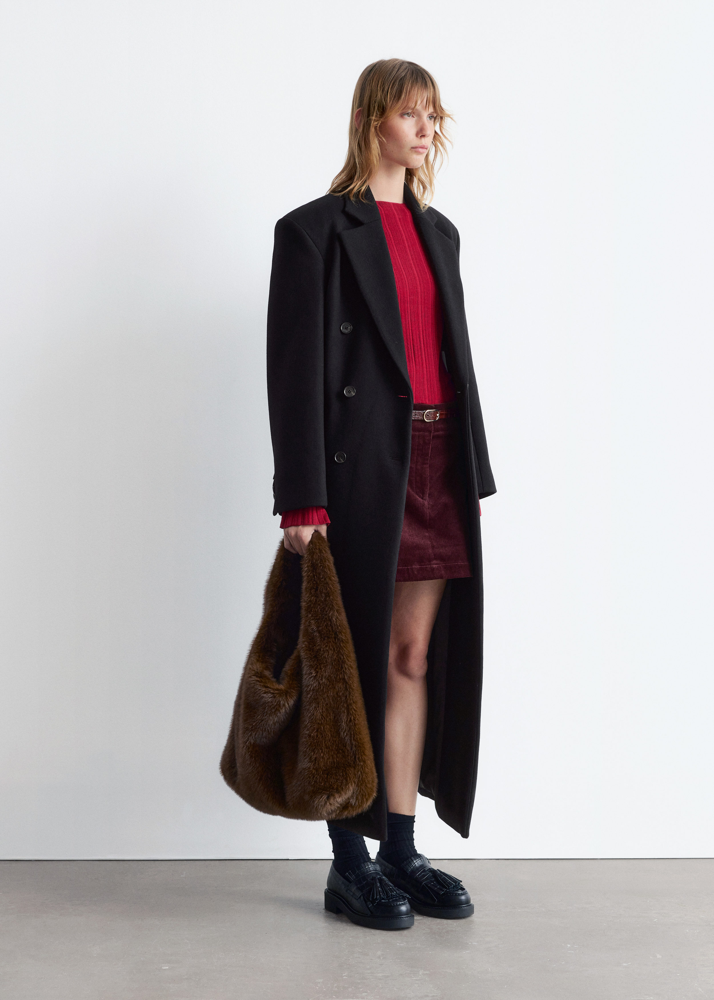 & Other Stories LONG WOOL COAT