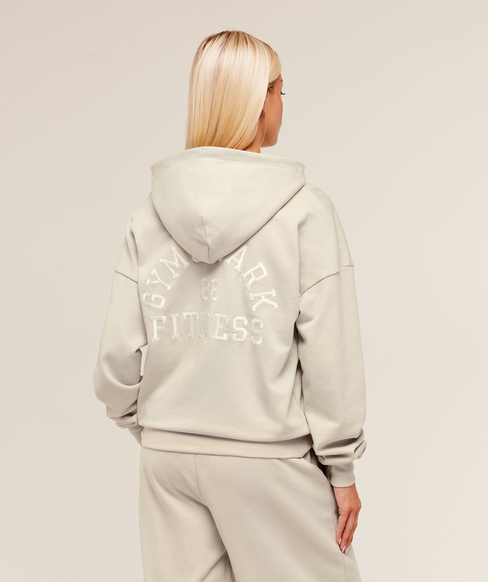 COACH Fitness Embroidered Graphic Zip Up Hoodie