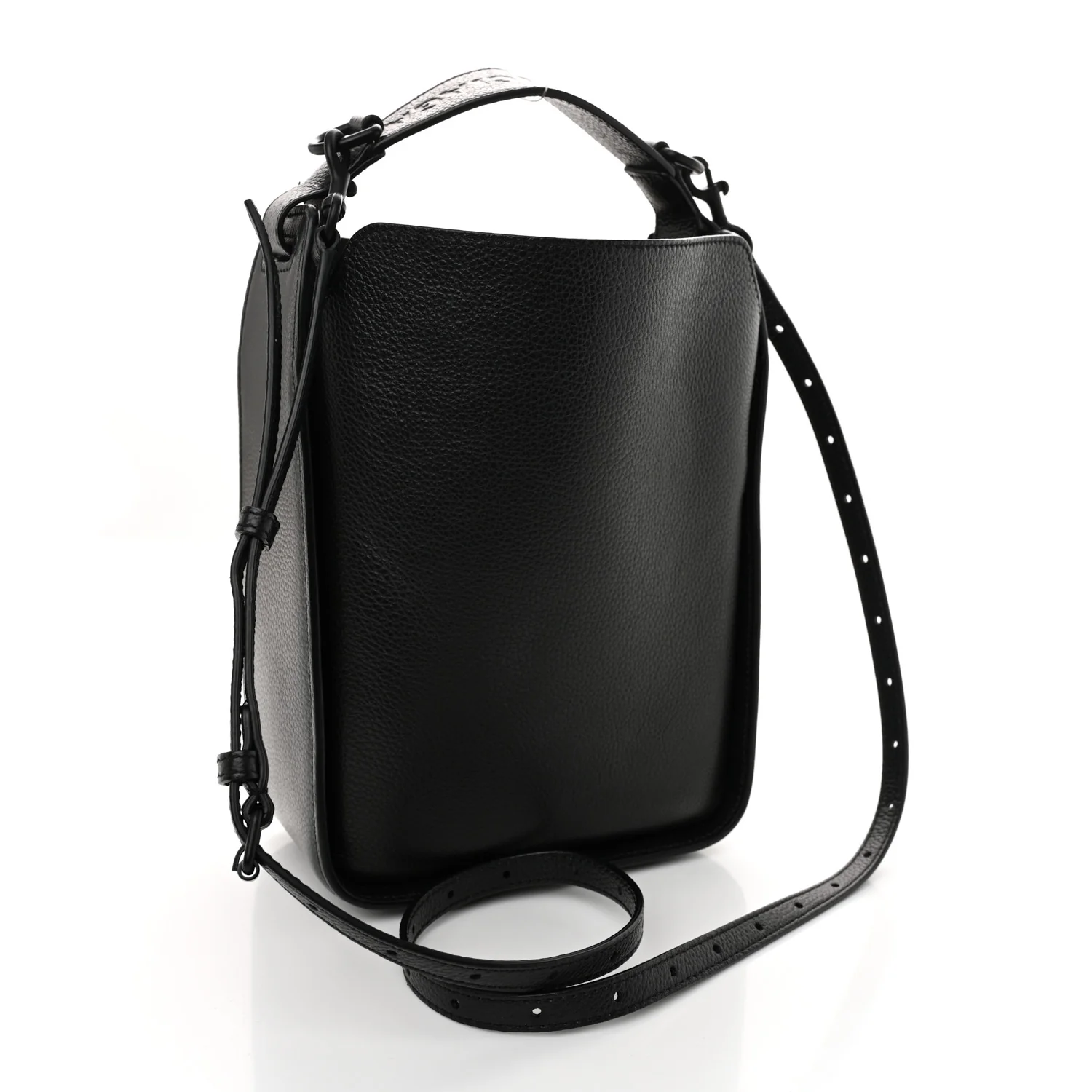 Calfskin Logo XS Tool 2.0 North-South Tote Black - Top Club