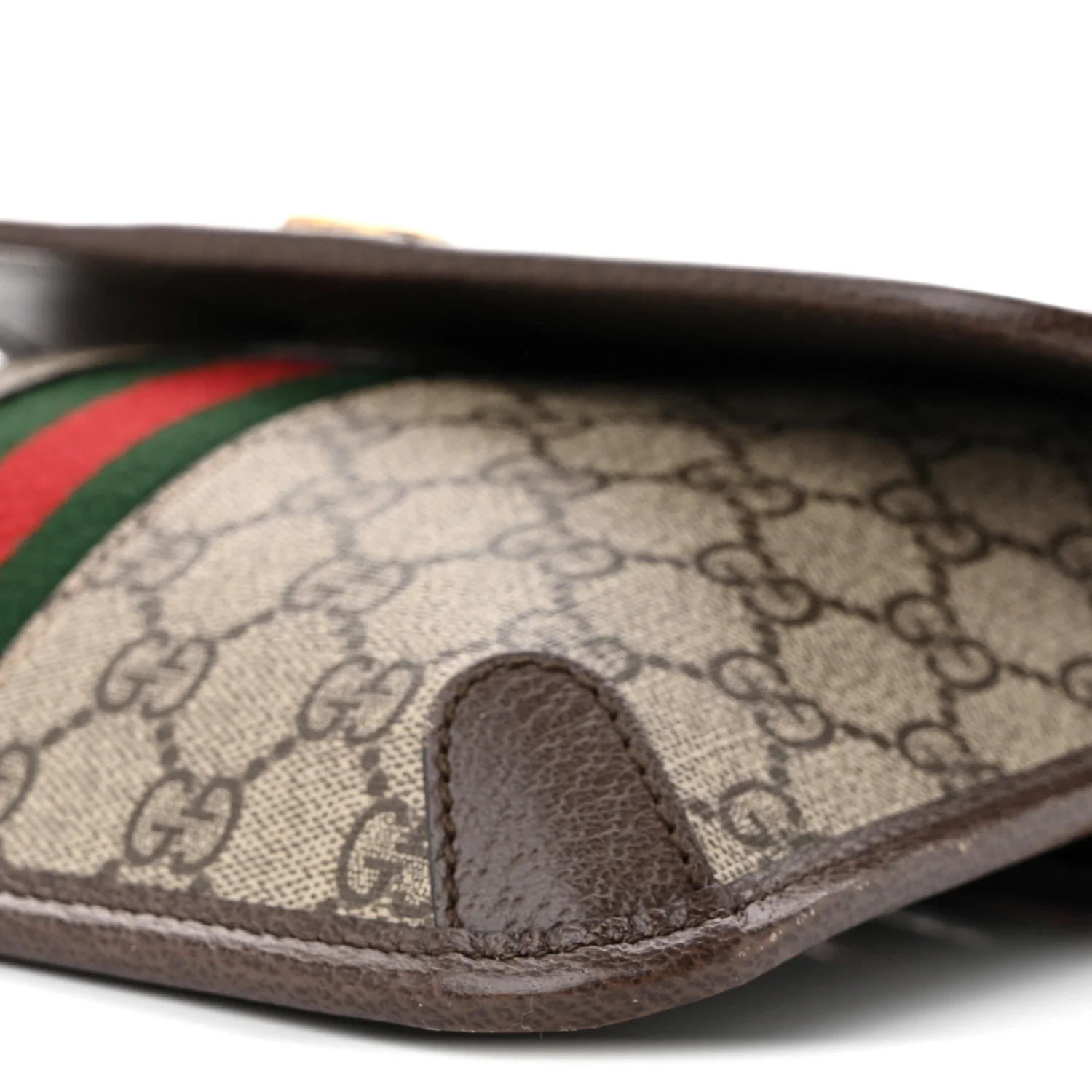 GG Supreme Monogram Web Small Ophidia Belt Bag Brown - Top Club