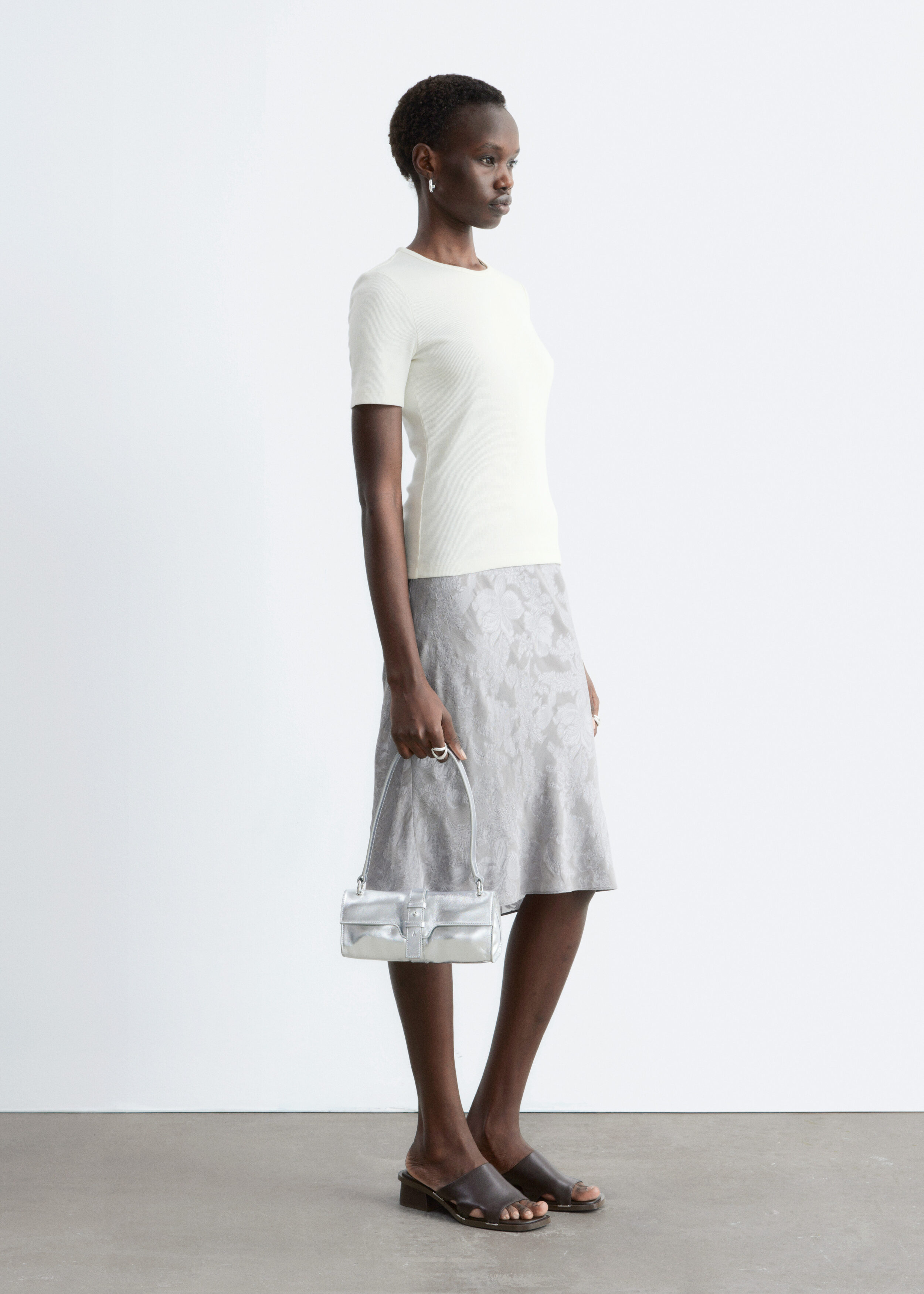 & Other Stories RIBBED T-SHIRT