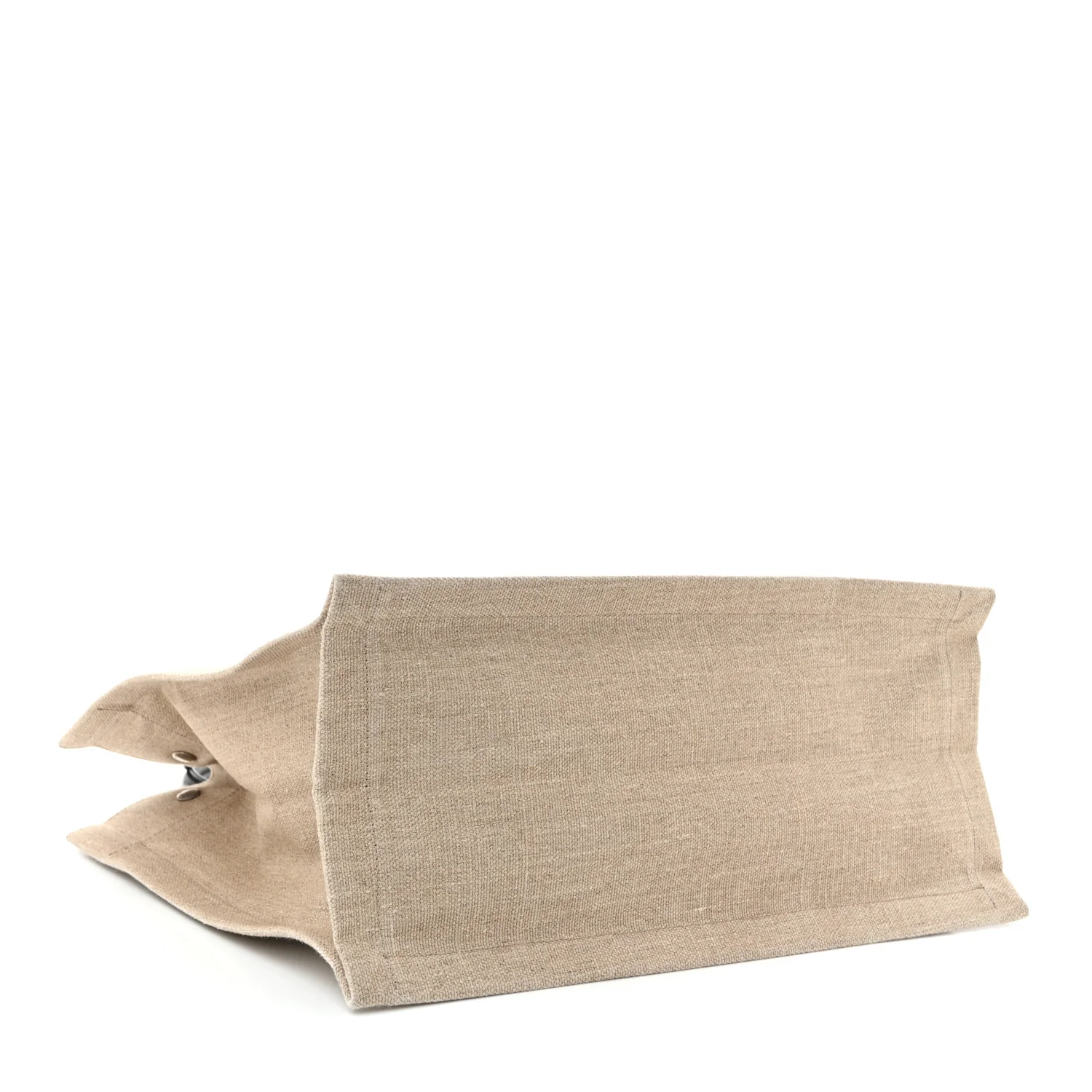 Linen Calfskin Small Rive Gauche Tote Optic White - Top Club
