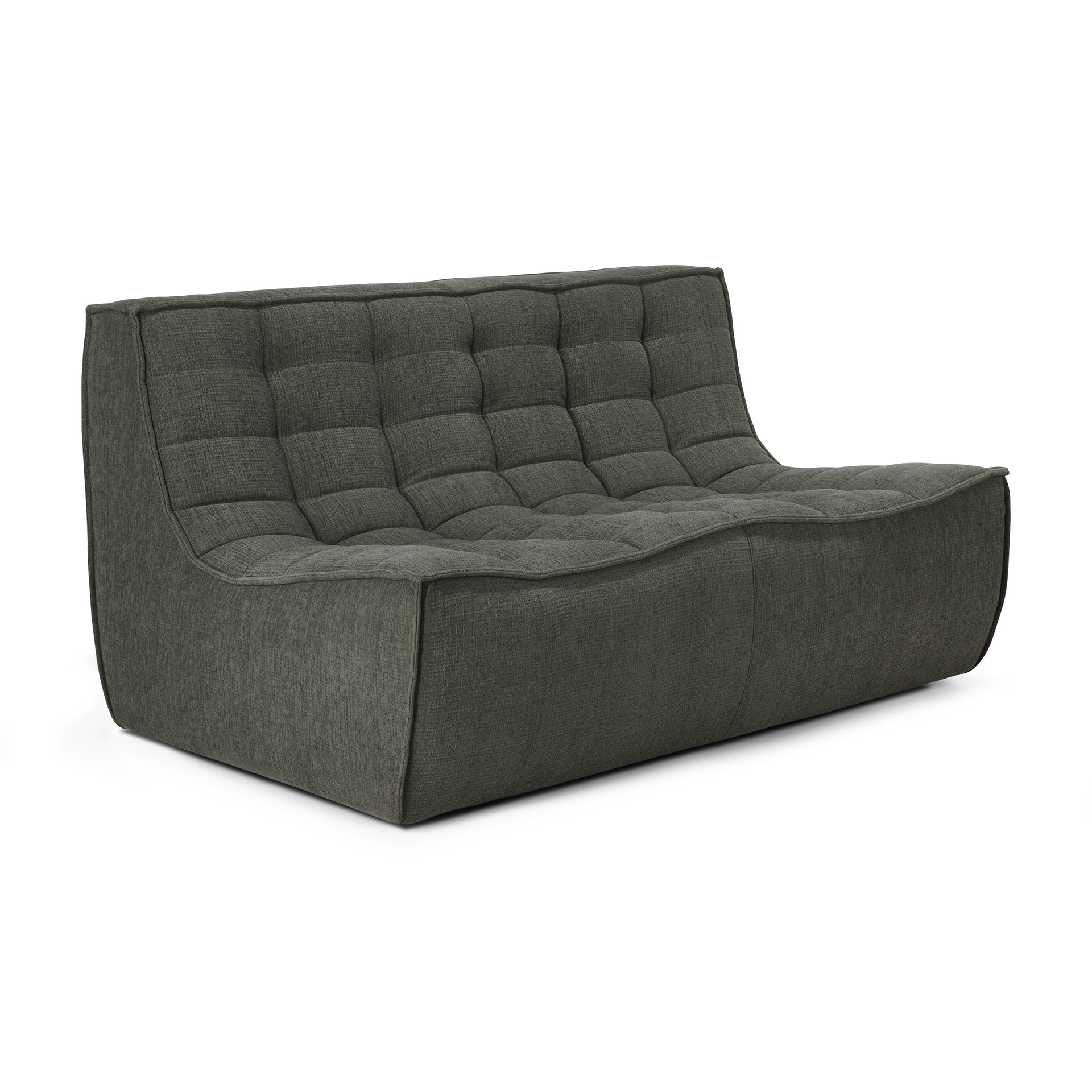 Modulaire bank N701 - eco stof moss green - 2 seat