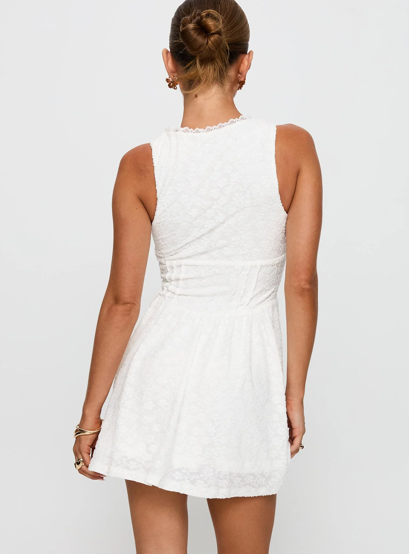 Loveluck Lace Mini Dress White