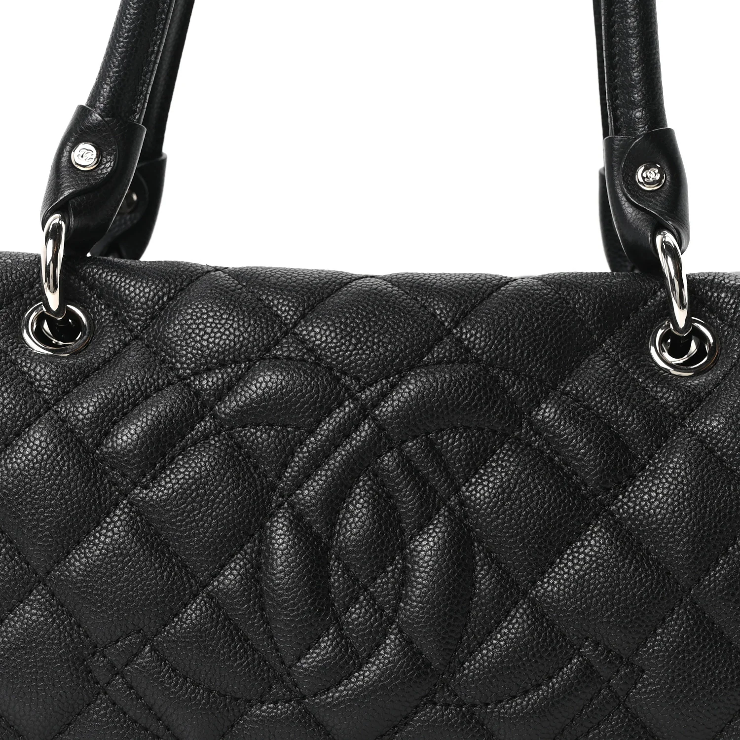 Caviar Quilted Timeless Bowler Black - Top Club