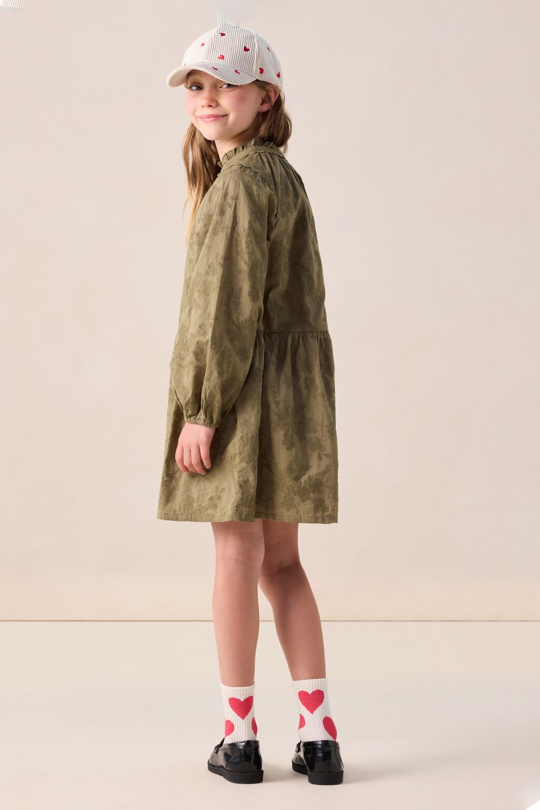 Witte sokken met hartjes