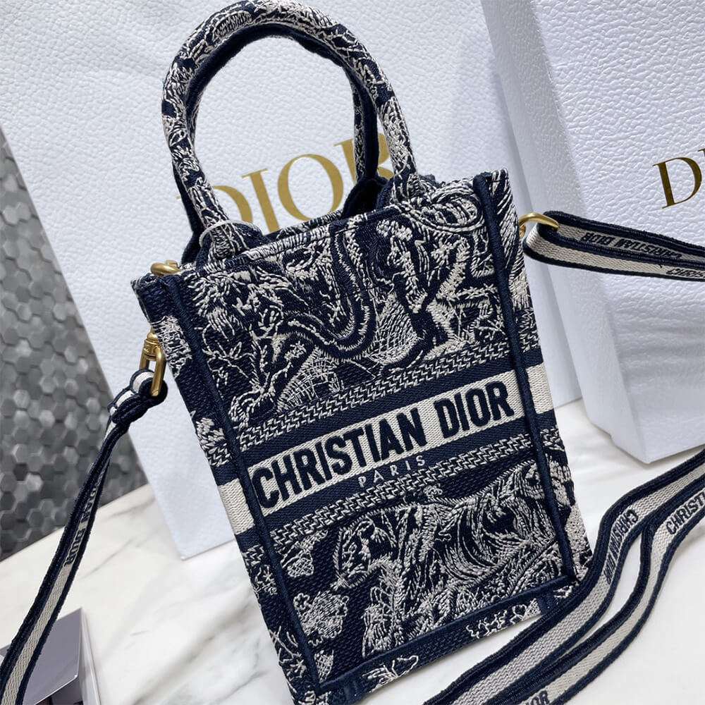 MINI DIOR BOOK TOTE PHONE BAG - Top Club