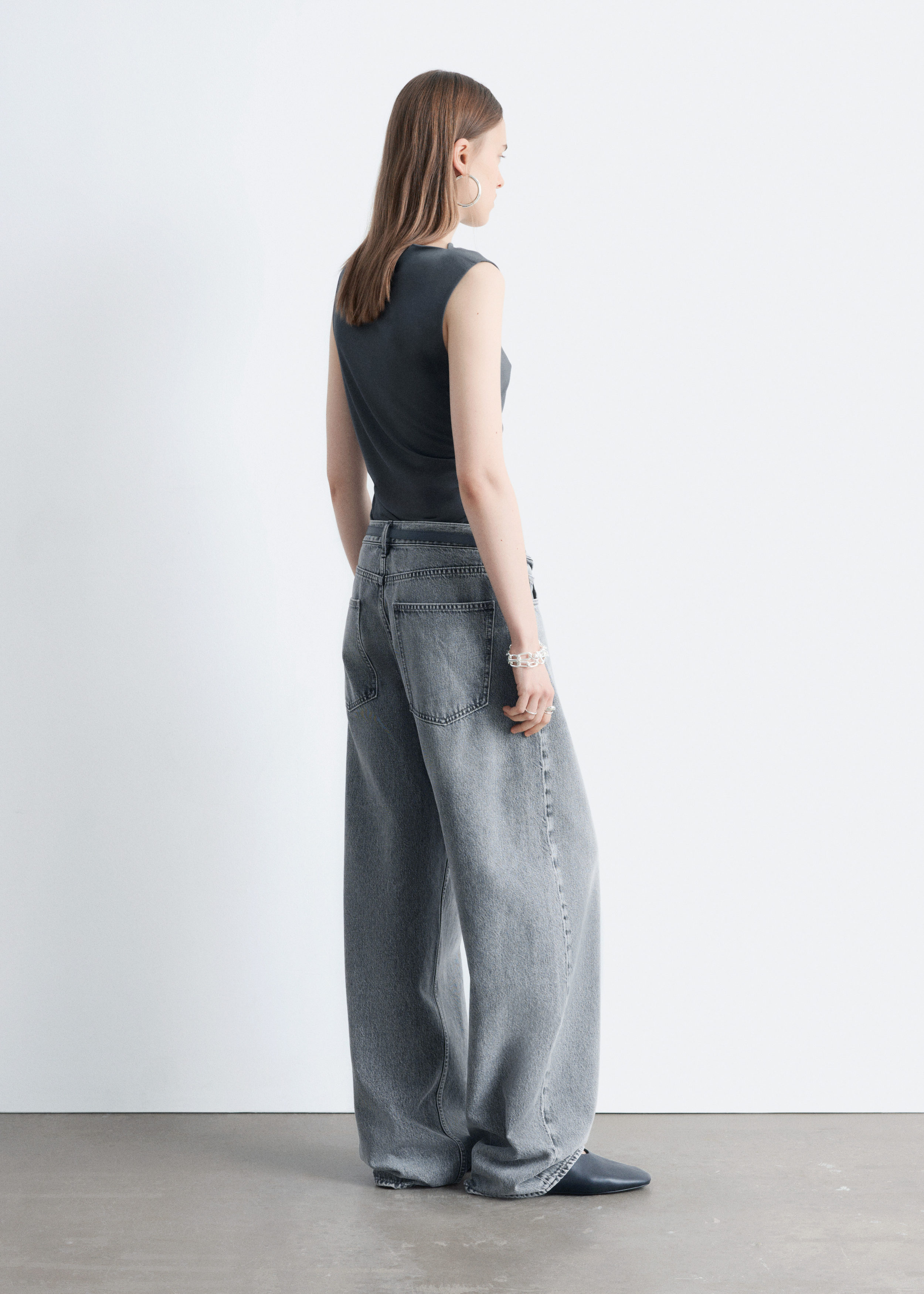 & Other Stories DRAPED JERSEY TOP
