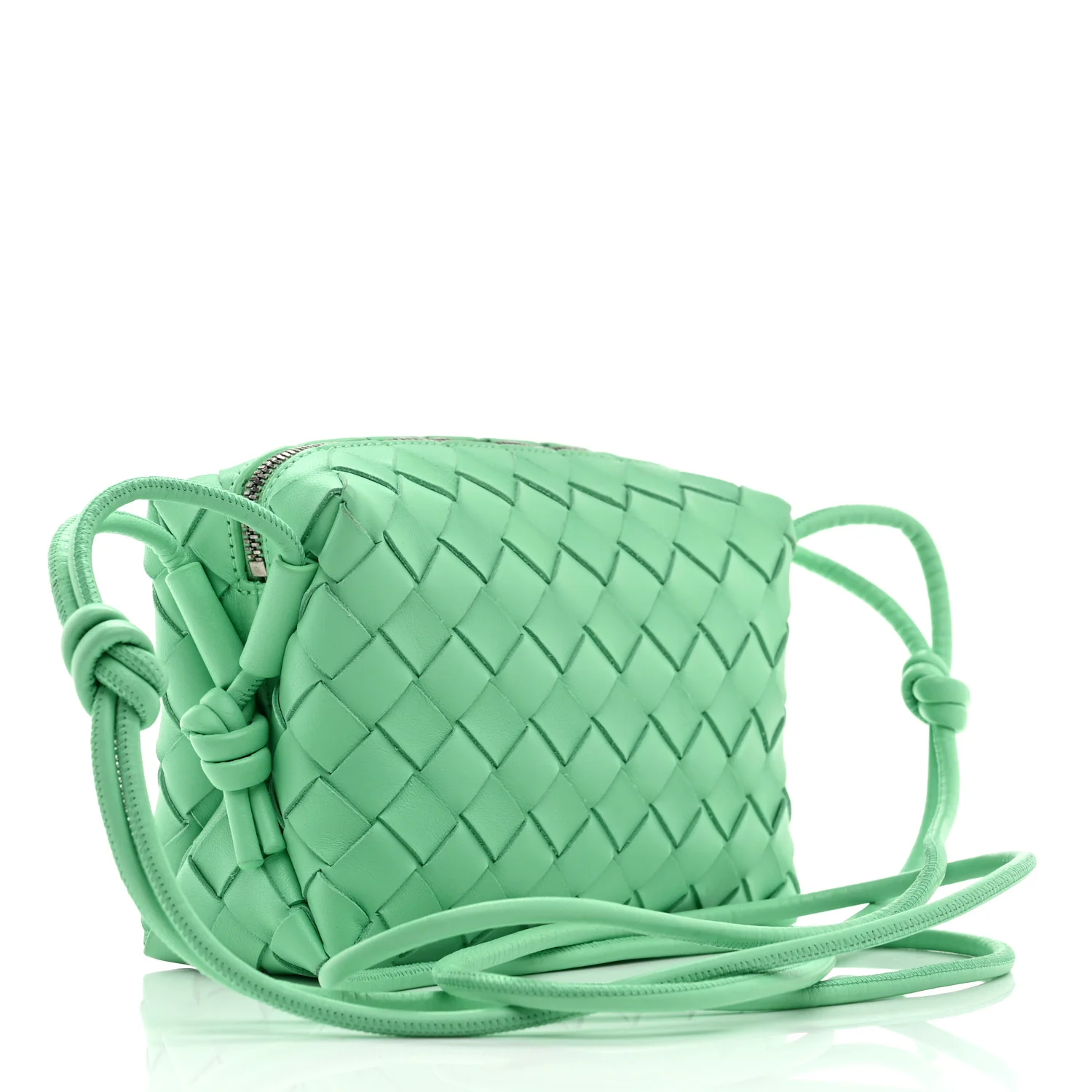 Nappa Intrecciato Mini Loop Camera Bag Fountain - Top Club