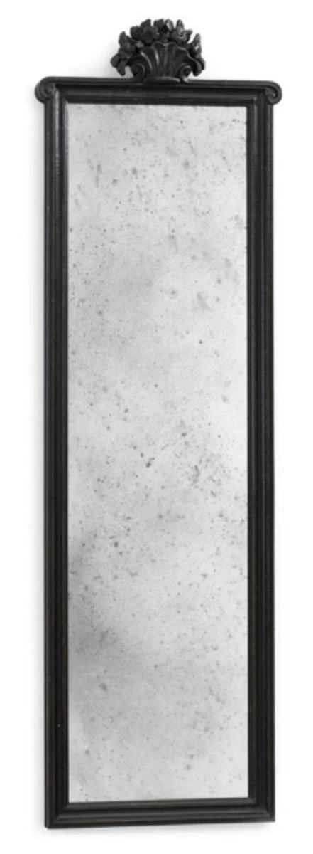 Luxury Baroque Mirror Antique Black - Handmade Italian Baroque Style Wall Mirror with Antique Mirror Glass - Luxury Furniture in Baroque Style - Luxury Quality - Made in Italy