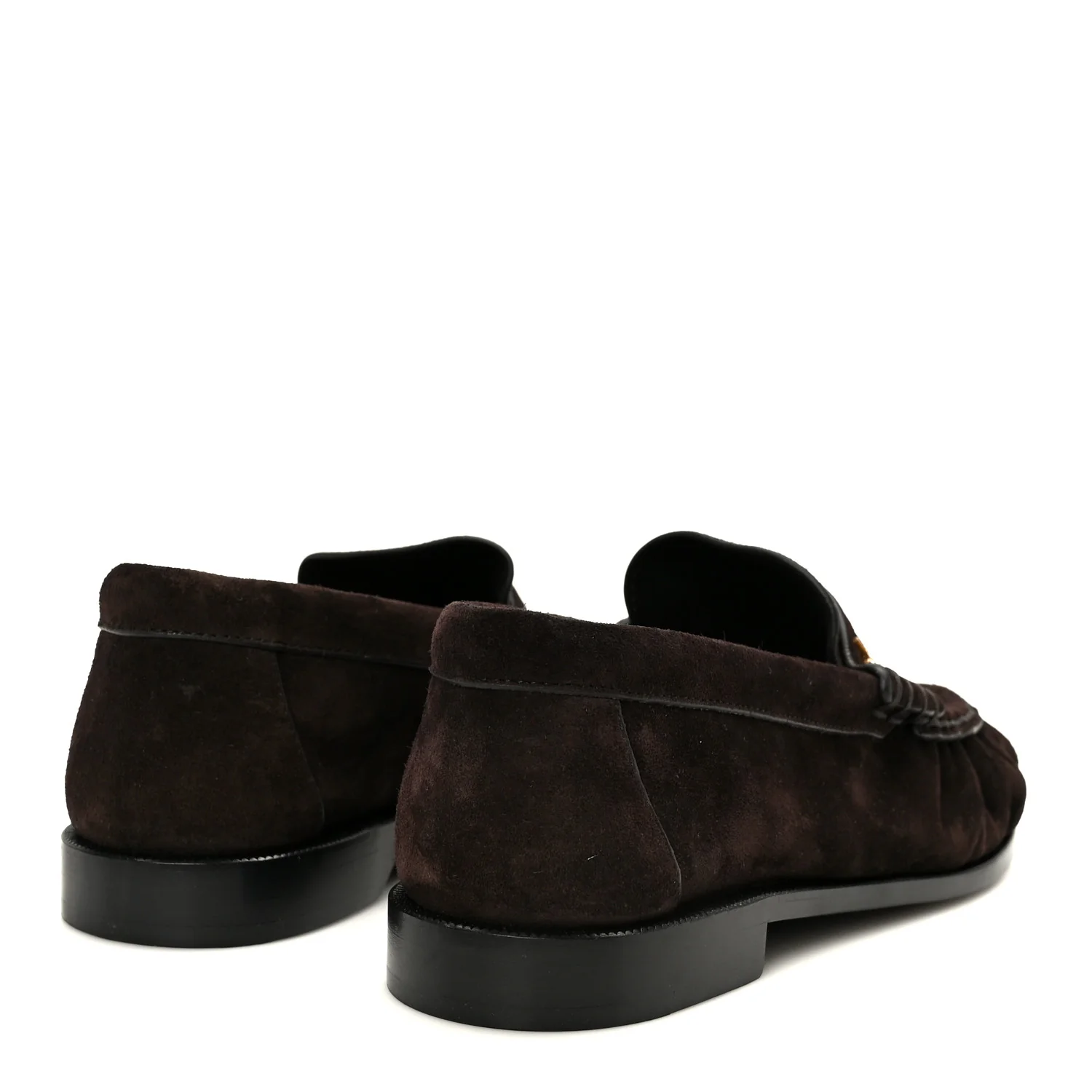 Suede Le Loafer 15 Penny Slippers 37 Dark Chocolate - Top Club