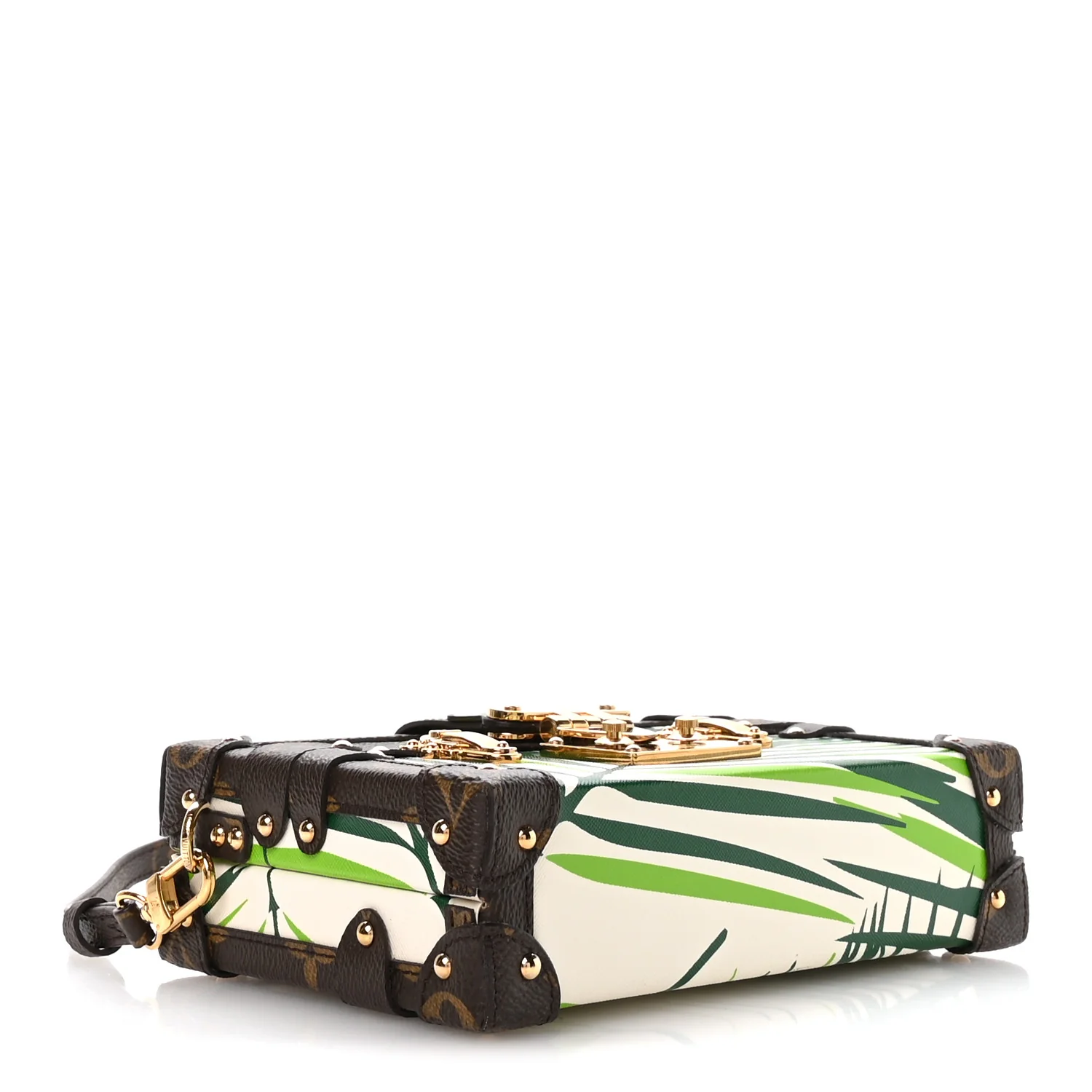 Monogram Palm Trees Print Petite Malle - Top Club