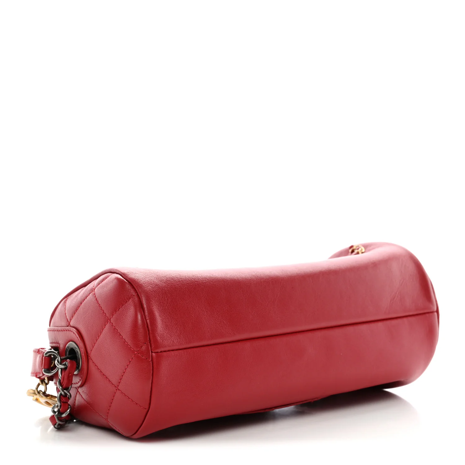 Calfskin Chain 20s Signature Bowling Bag Red - Top Club