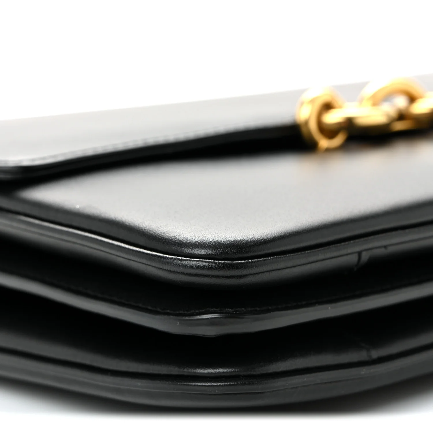 Smooth Calfskin Le Maillon Satchel Black - Top Club