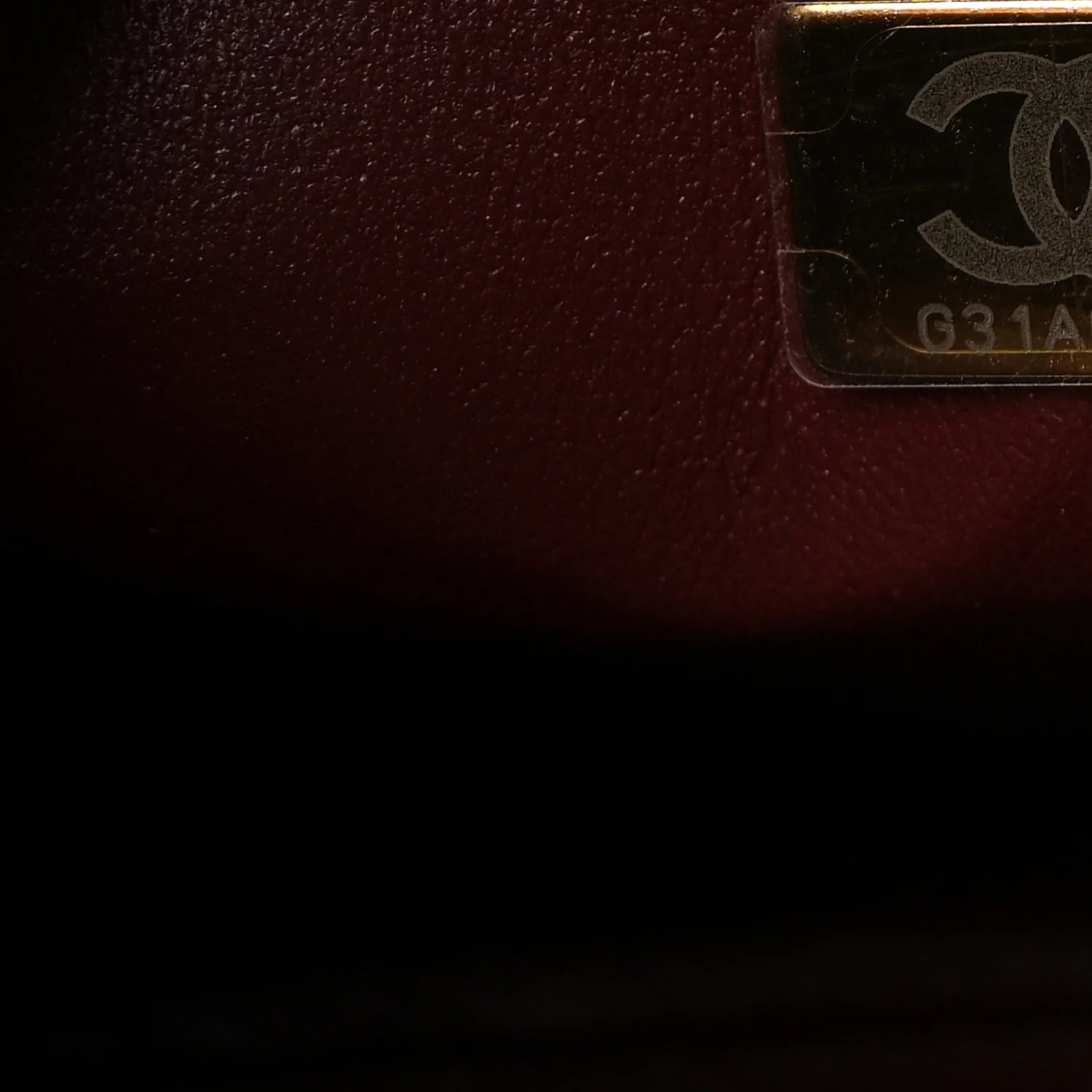 Calfskin Quilted Studded Square Vanity Case Burgundy - Top Club