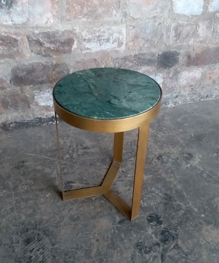 Salontafel Marble Zwart 50cm