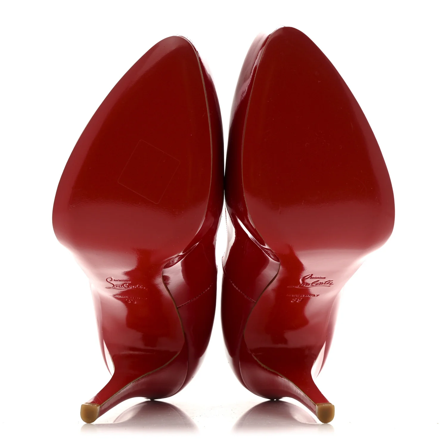 Patent Rolando 120 Pumps 39 Loubi Red - Top Club