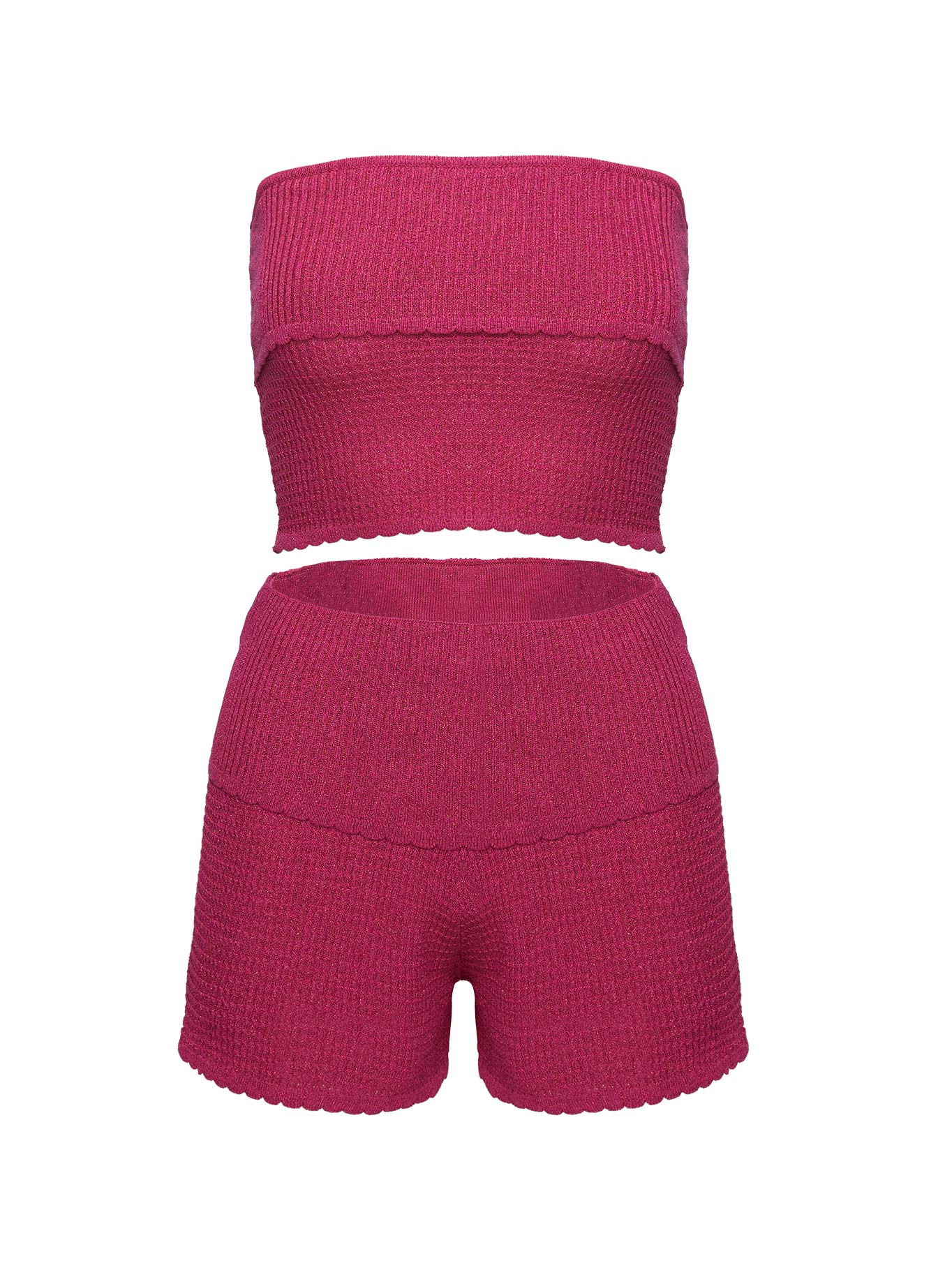 Kaelee Glitter Knit Set Pink