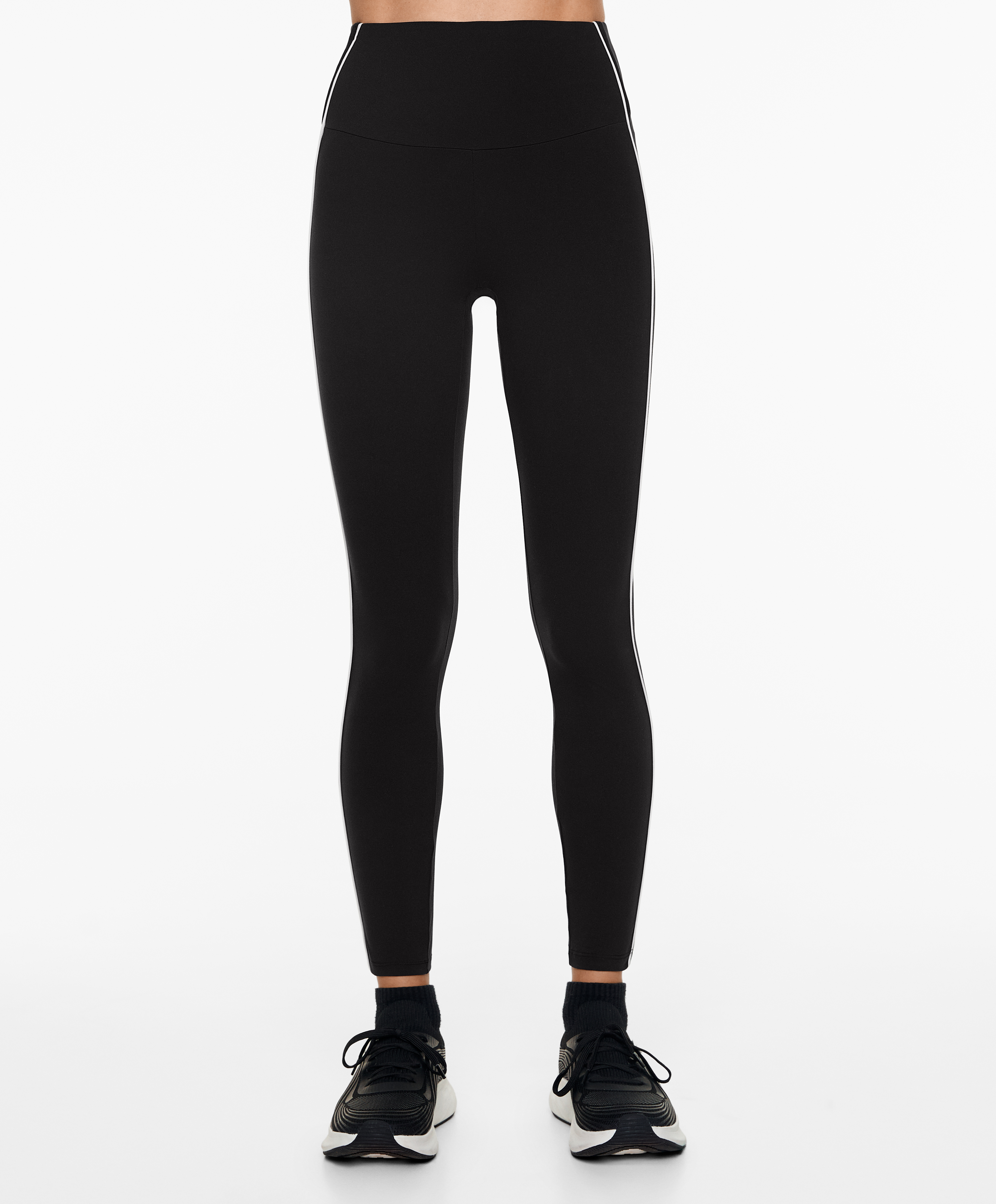 OYSHO Piping Comfortlux high-rise 65cm ankle-length leggings