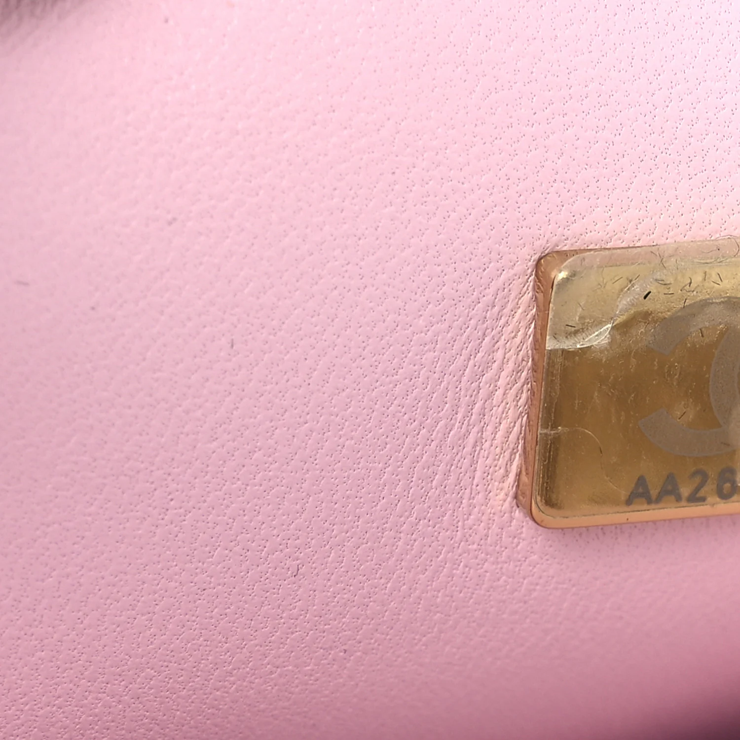 Crystal Embellished Metallic Lambskin Mini Chanel 22 Light Pink - Top Club