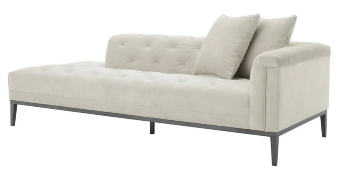 Luxury sofa light gray right side 220 x 96 x H. 66 cm - Hotel Furniture