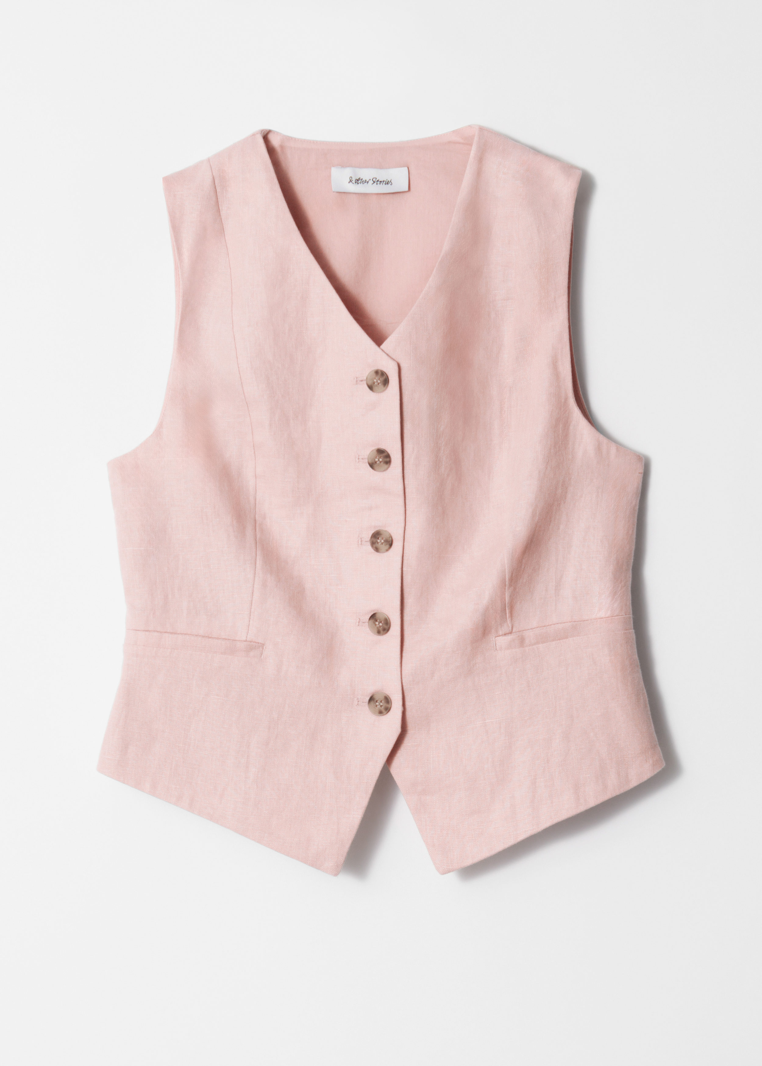 & Other Stories TAILORED LINEN VEST