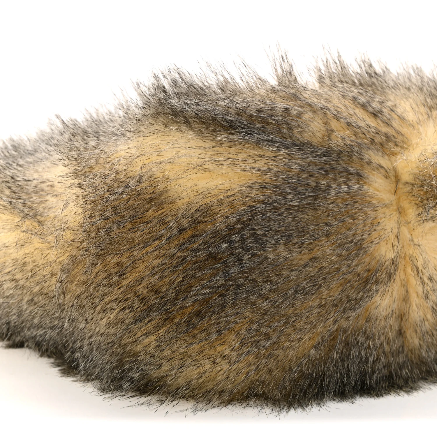 Aspen Vitello Faux Fur Tote Crema Black - Top Club