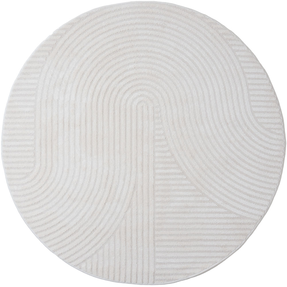 Vloerkleed Ella cream rond ø200 cm