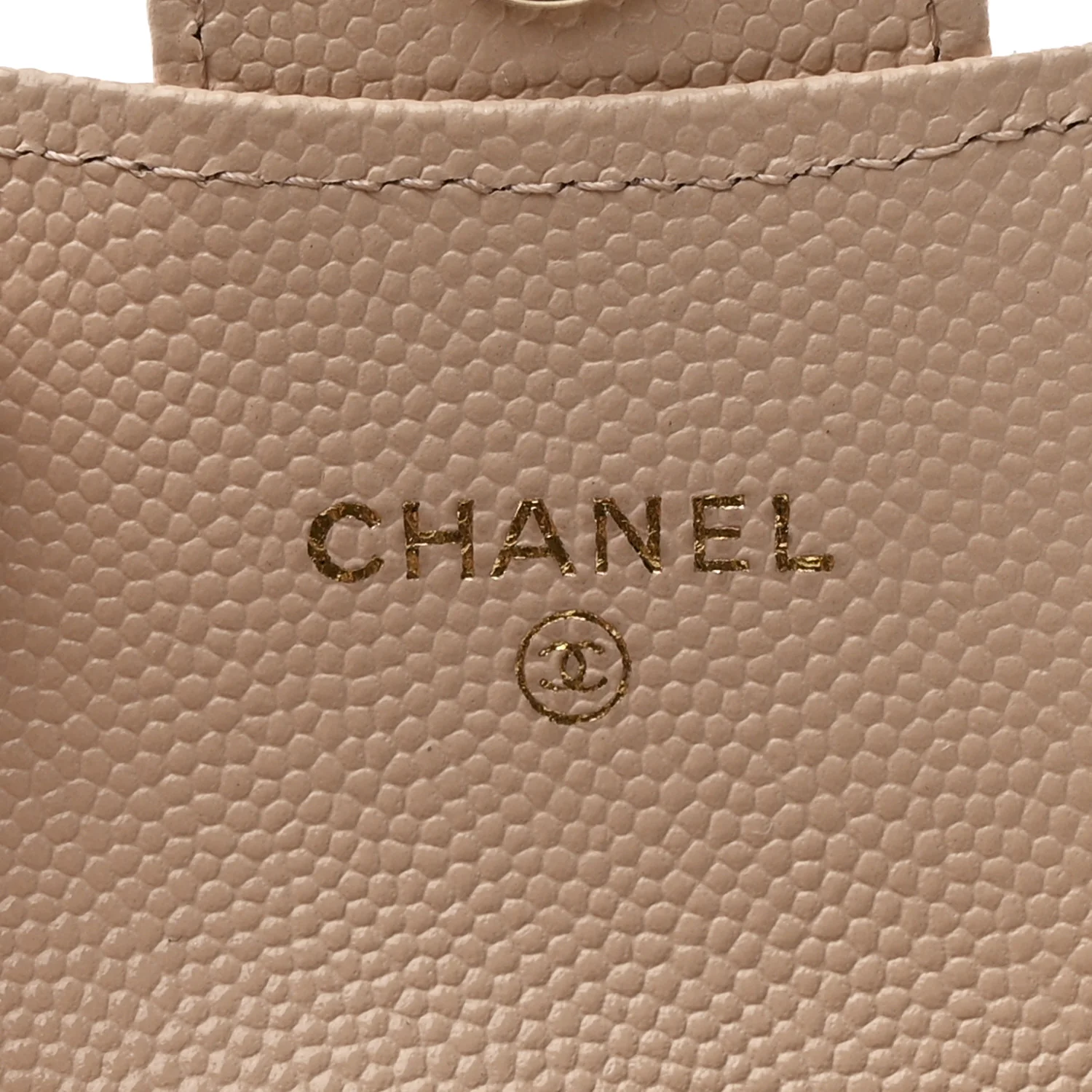 Caviar Quilted Mini Chain Belt Bag Light Beige - Top Club