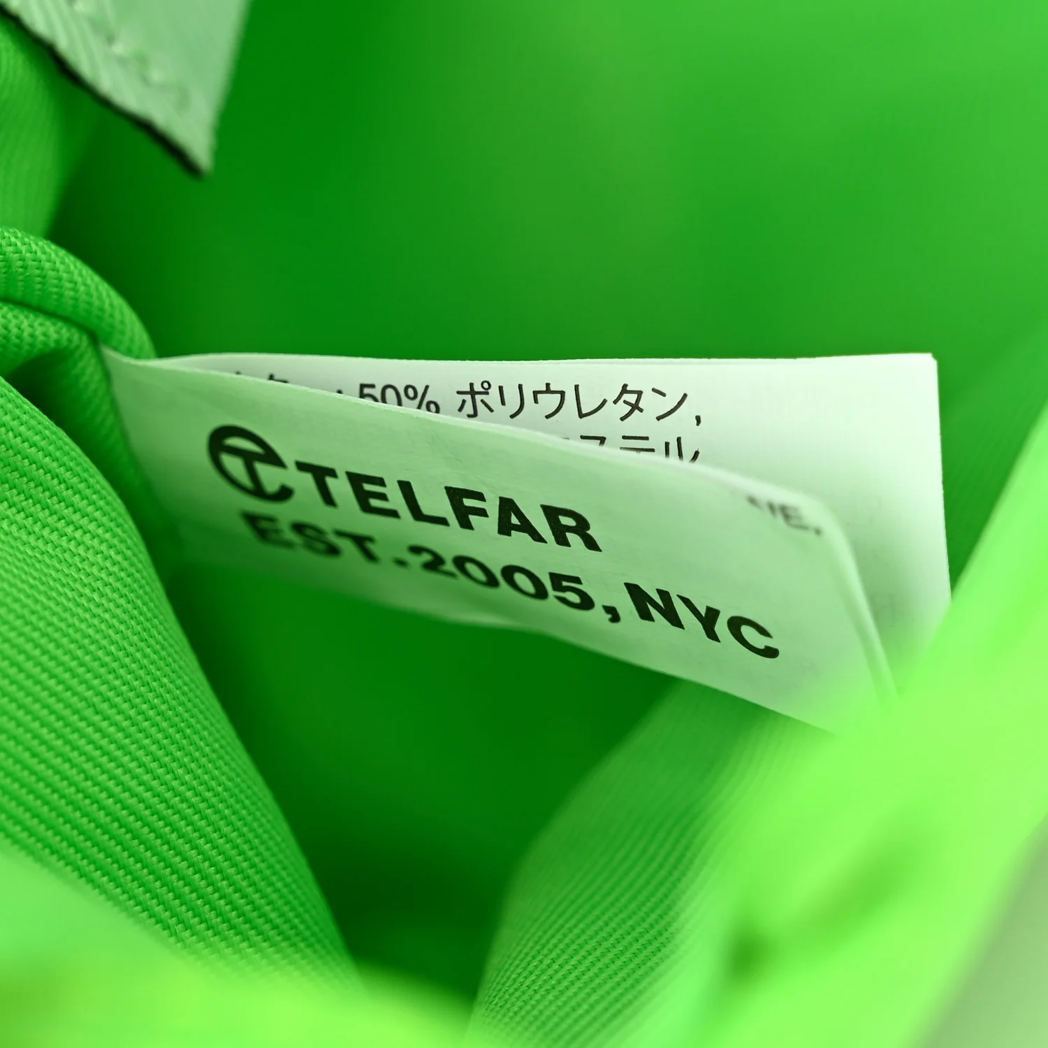 Vegan Leather Small Shopping Bag Highlighter Green - Top Club