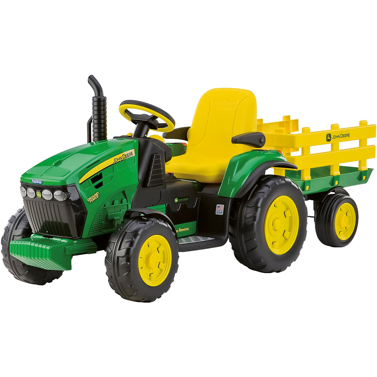 John Deere electric vehicle with trailer 12V