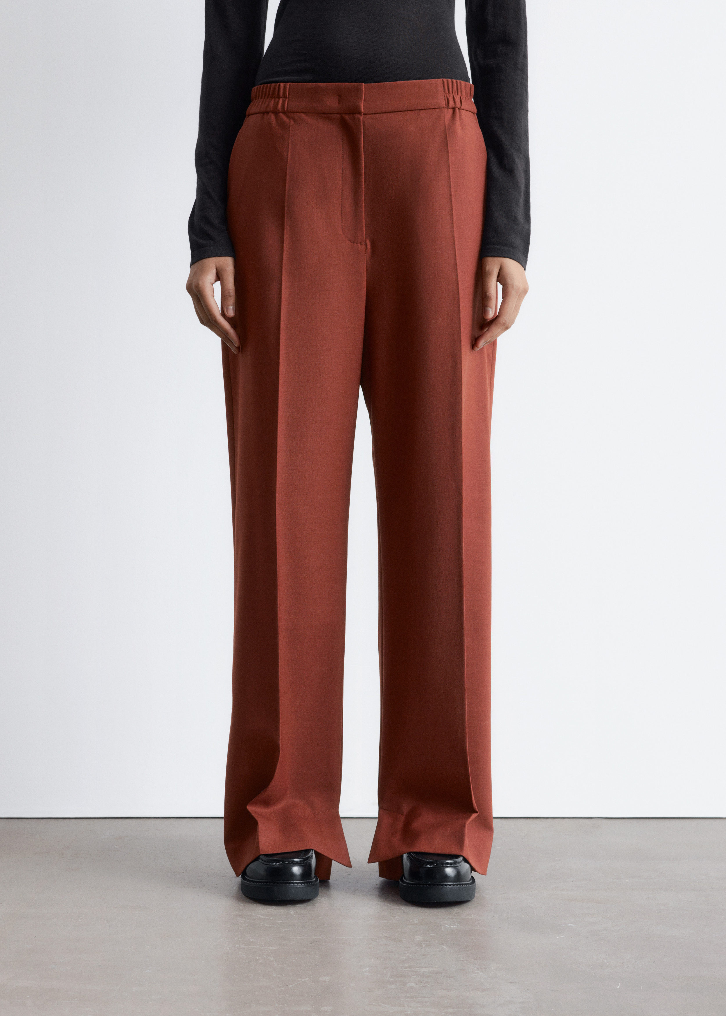 & Other Stories WOOL PRESS-CREASE TROUSERS