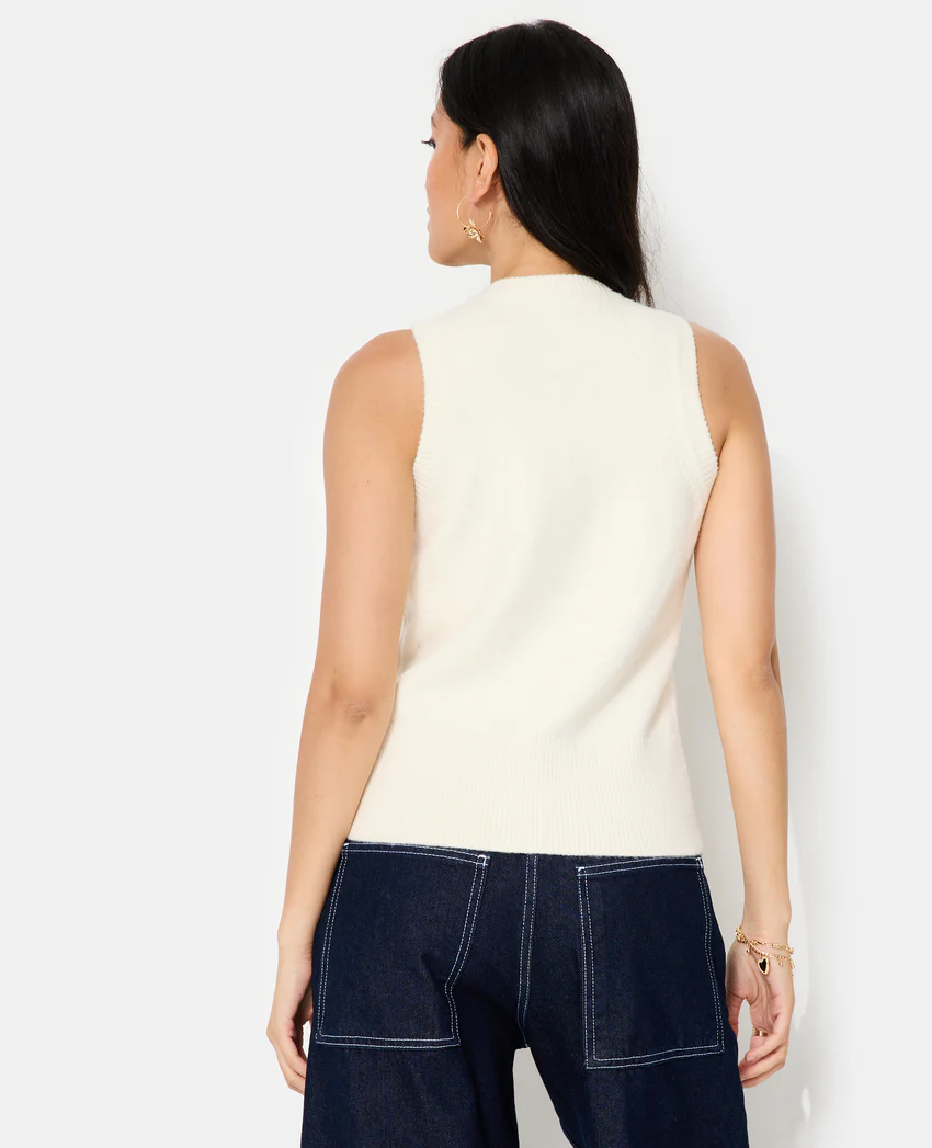 Pimkie Gilet sans manches avec boutons recouverts