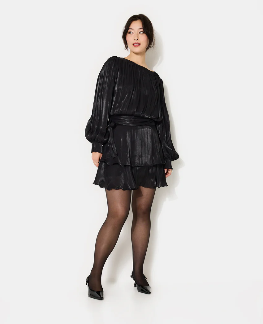 Pimkie Robe en tissu brillant avec effet drapé