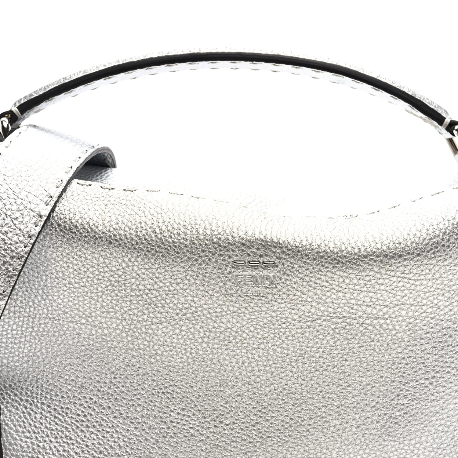 Cuoio Romano Lux Selleria Lei Boston Tote Argento - Top Club