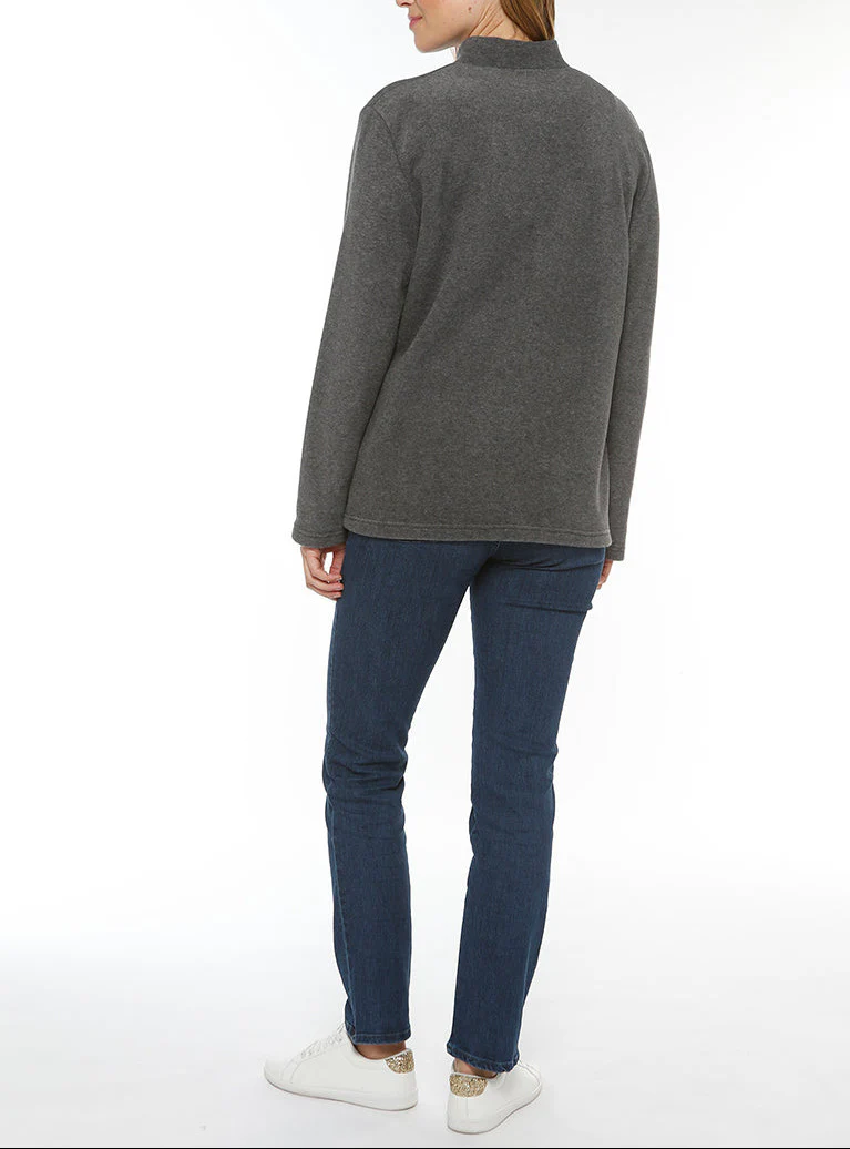 Cape femme gris anthracite fabriquée en France