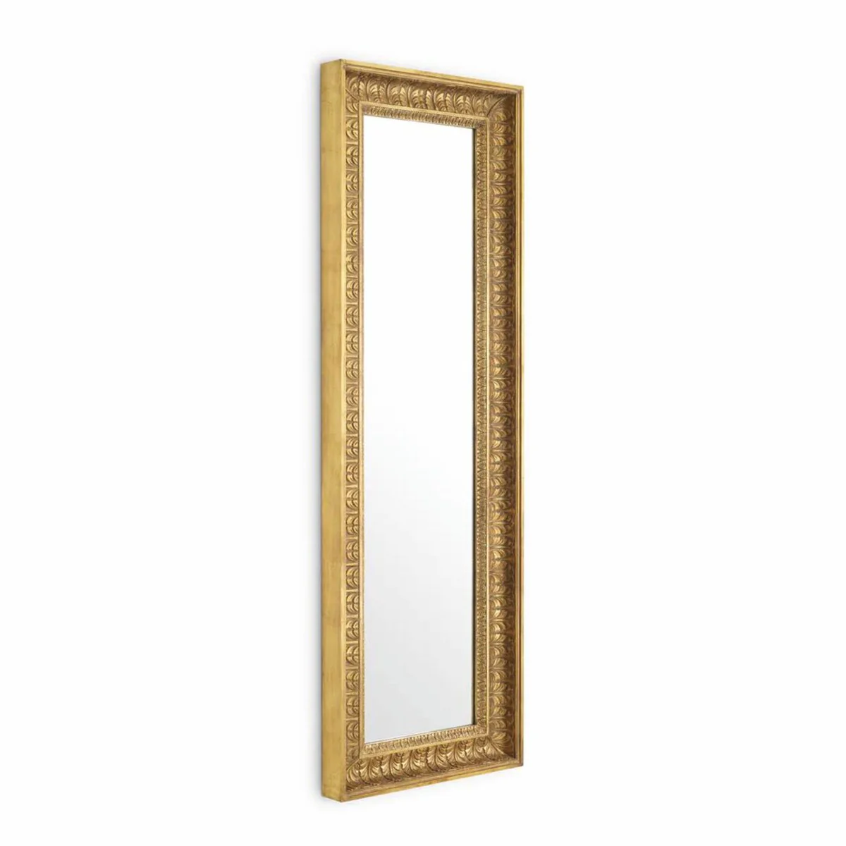 Luxury Baroque Mahogany Mirror Antique Gold H. 176 cm - Baroque Interior